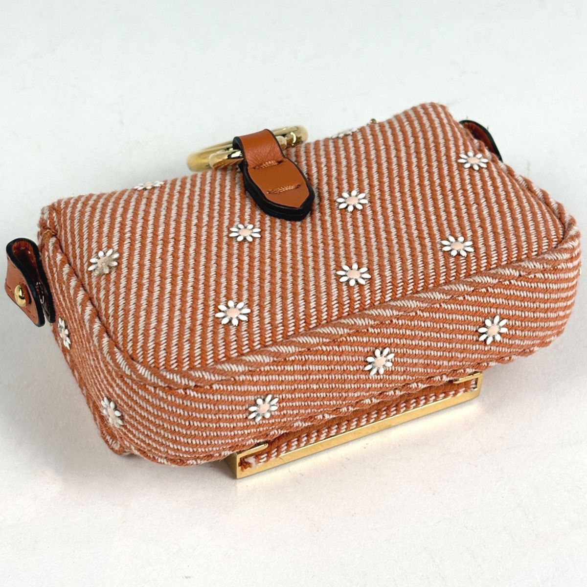 フェンディ FENDI ナノ バゲット チャーム ロゴ 2WAY クロスボディ