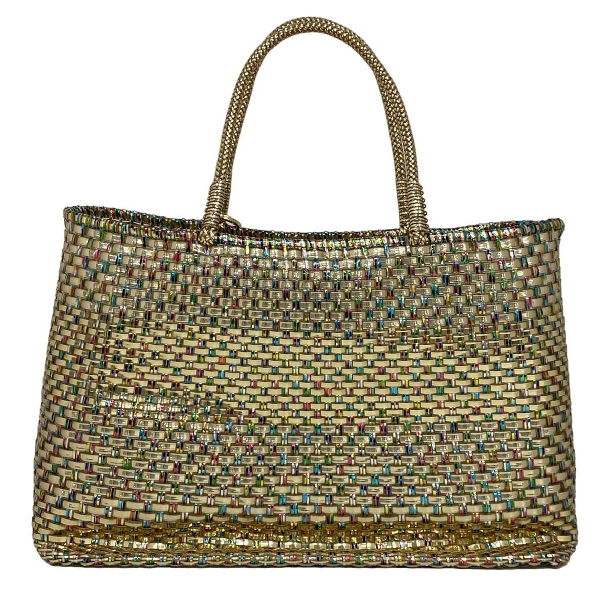 ANTEPRIMA(アンテプリマ) トートバッグ美品 イントレッチオ ゴールド