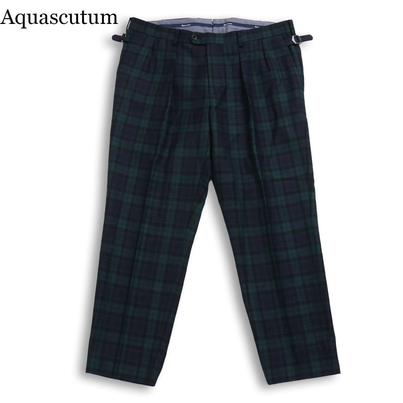 Aquascutum アクアスキュータム 秋冬 ウール100％☆ ブラックウォッチ