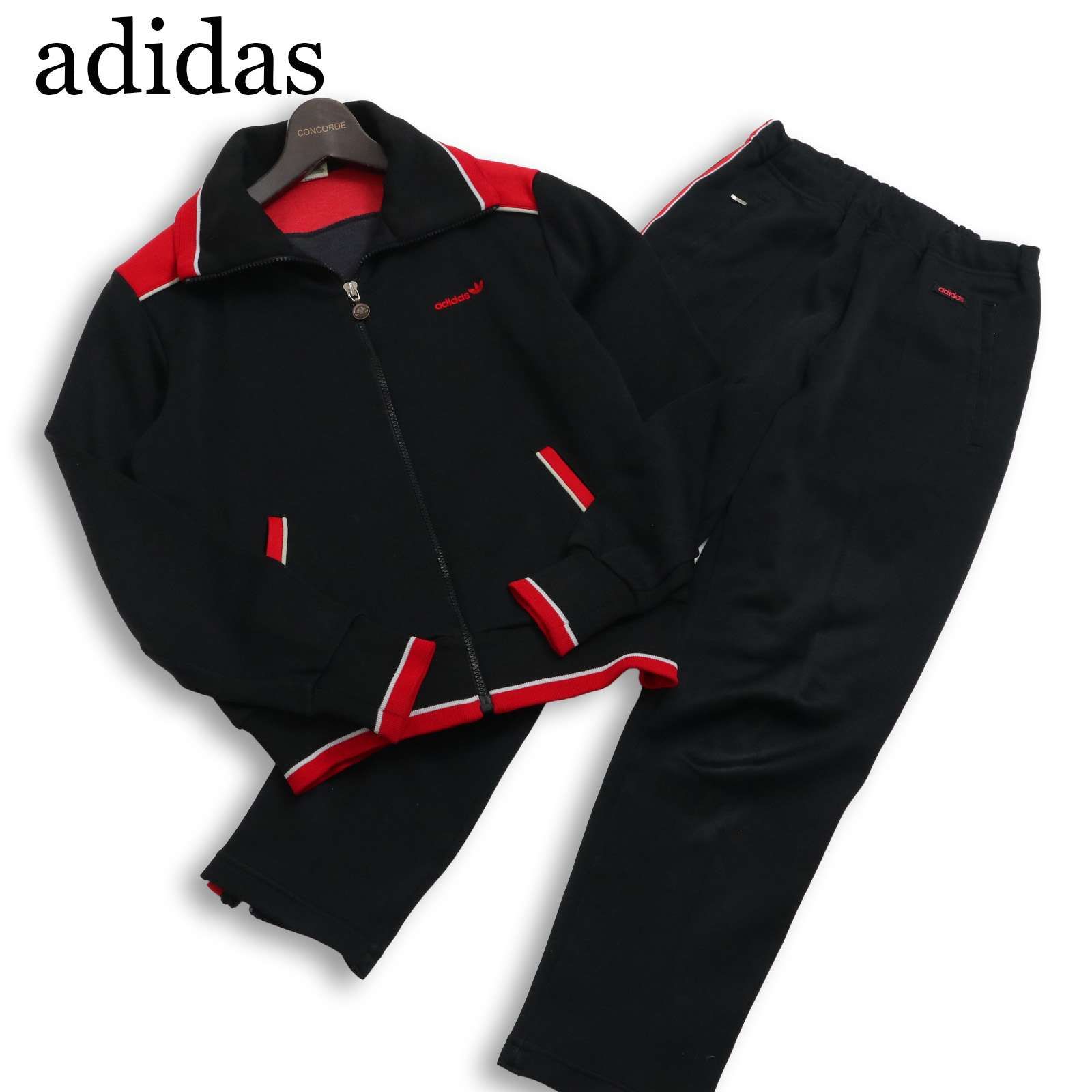 西ドイツ製☆ビンテージ adidas アディダス 通年 刺繍 セットアップ