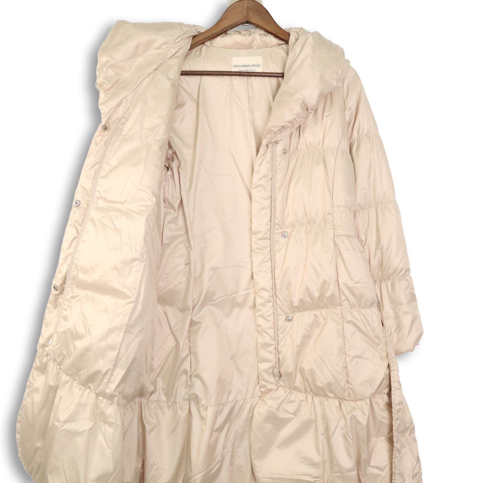 ☆美品☆ストロベリーフィールズ ロングダウンコート STRAWBERRY-FIELDS（ストロベリーフィールズ） ダウンコート ダウン