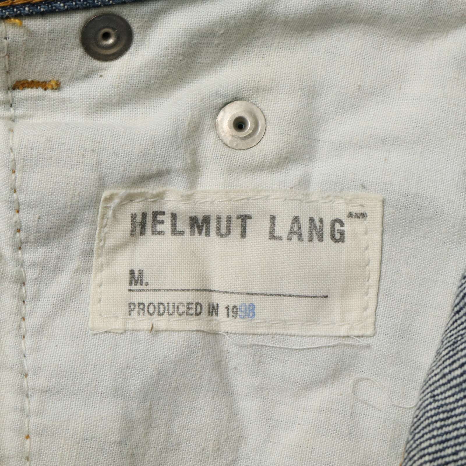 本人期 90s 1998☆ HELMUT LANG ヘルムートラング USED加工 デニム