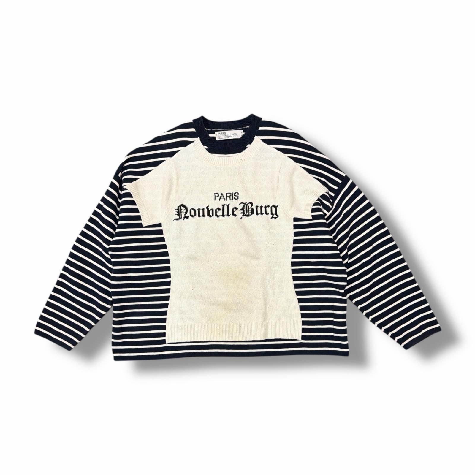 DAIRIKU 25SS JUST AN IDEA 別注 Docking Lettered Knit ドッキング 