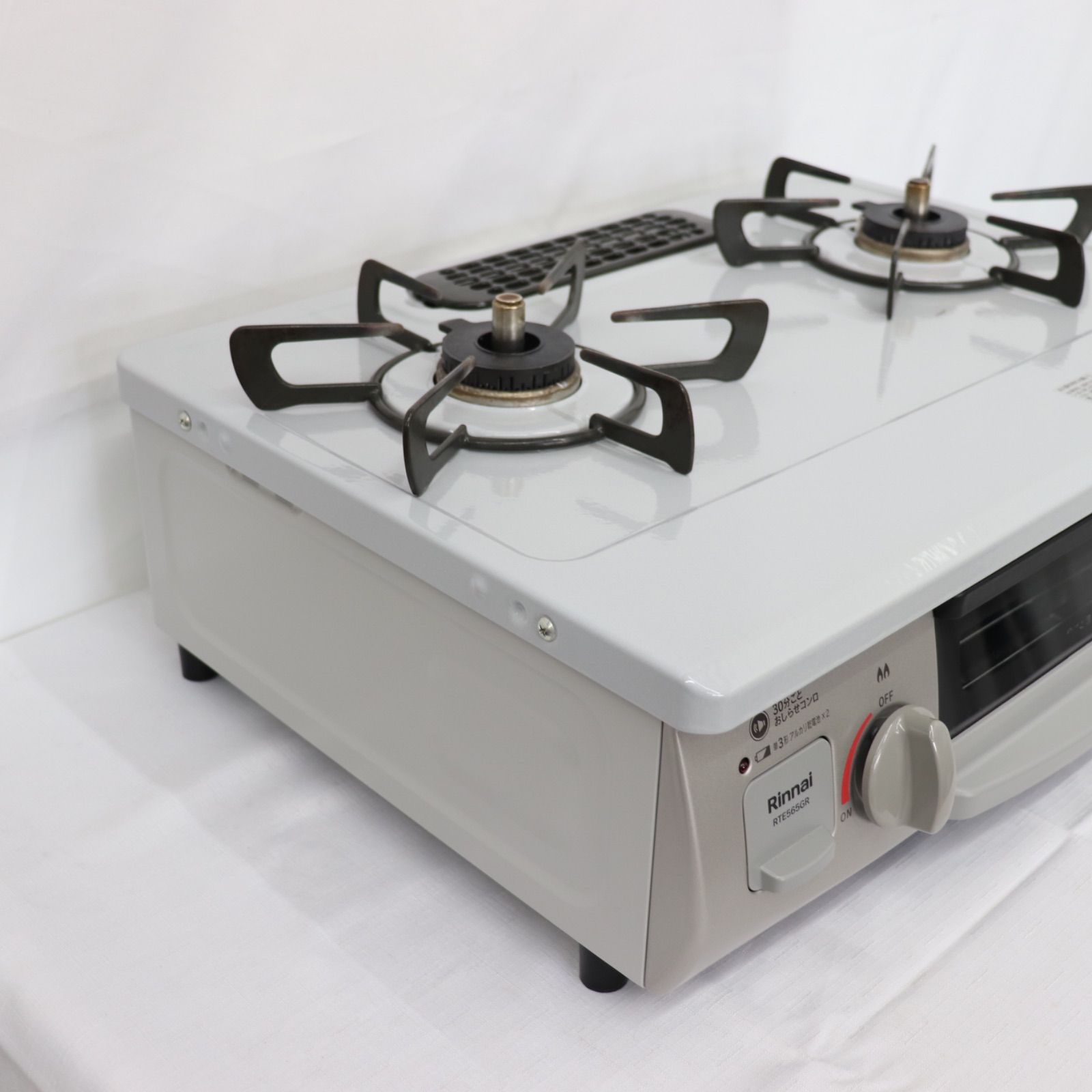 美品】Rinnai リンナイ 2口 ガスコンロ RTE565GRR 2024年製 LPガス 