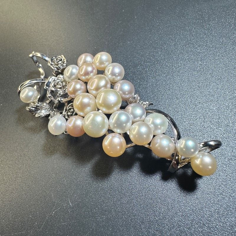 vintage】あこやパール ブローチ シルバー925 刻印 約33g GT-W4 - メルカリ