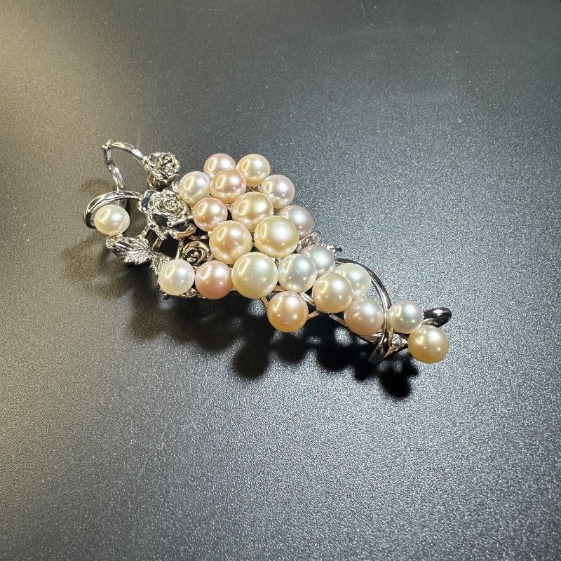 vintage】あこやパール ブローチ シルバー925 刻印 約33g GT-W4 - メルカリ