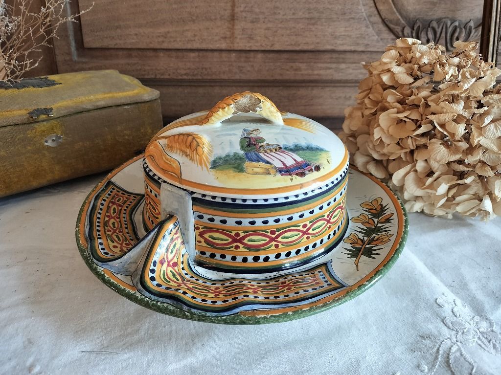 Henriot QuimperとSarregueminesのアンティーク食器 s-l1200.jpg