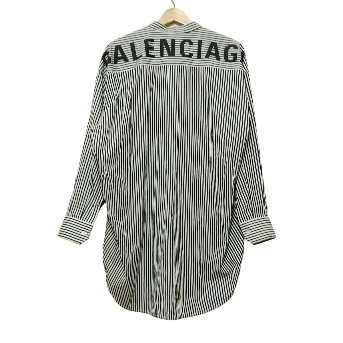 BALENCIAGA ストライプ 長袖シャツ 34 BALENCIAGA(バレンシアガ) 長袖シャツブラウス サイズ34 S レディース