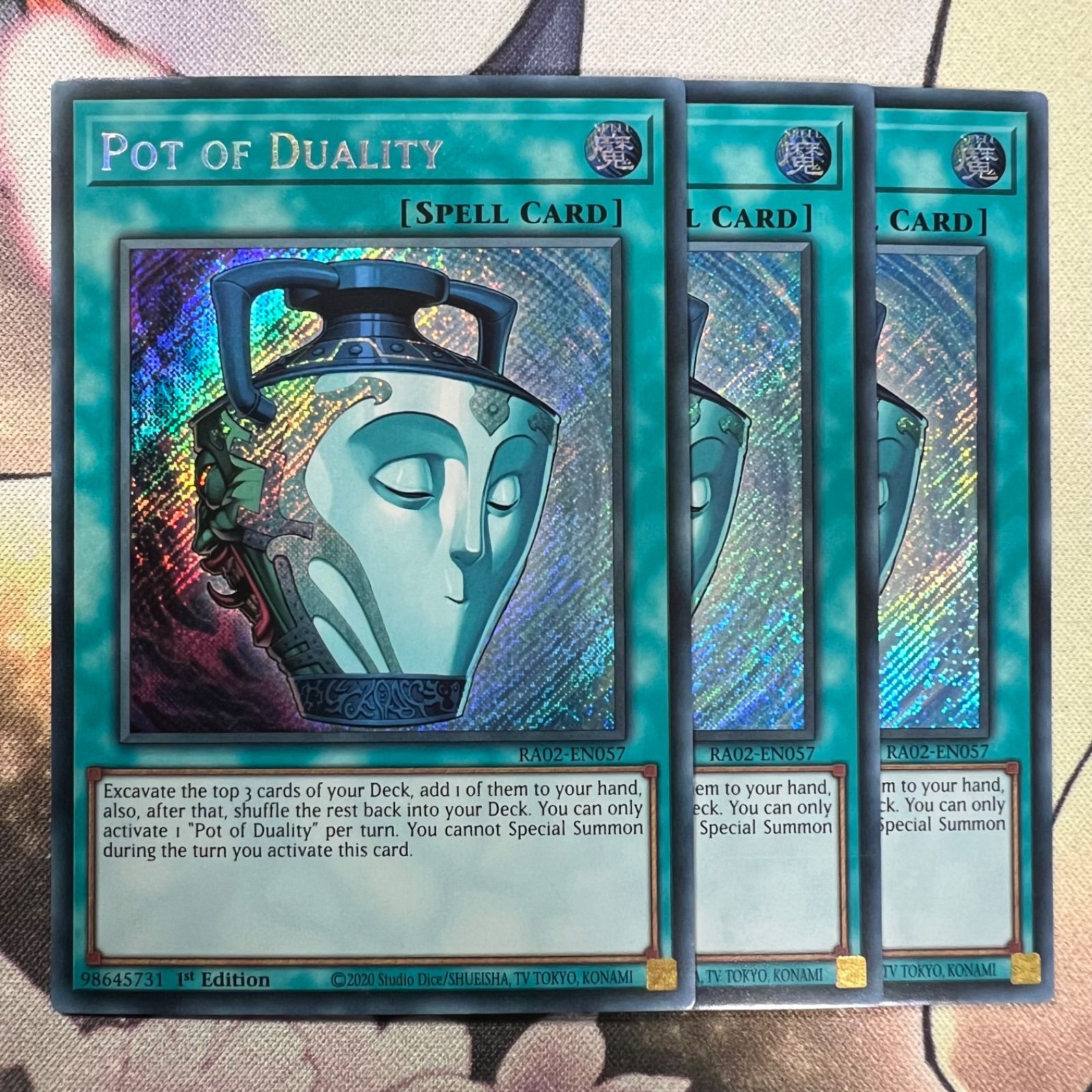 遊戯王】 EU 英語版 強欲で謙虚な壺 Pot of Duality RA02- EN057