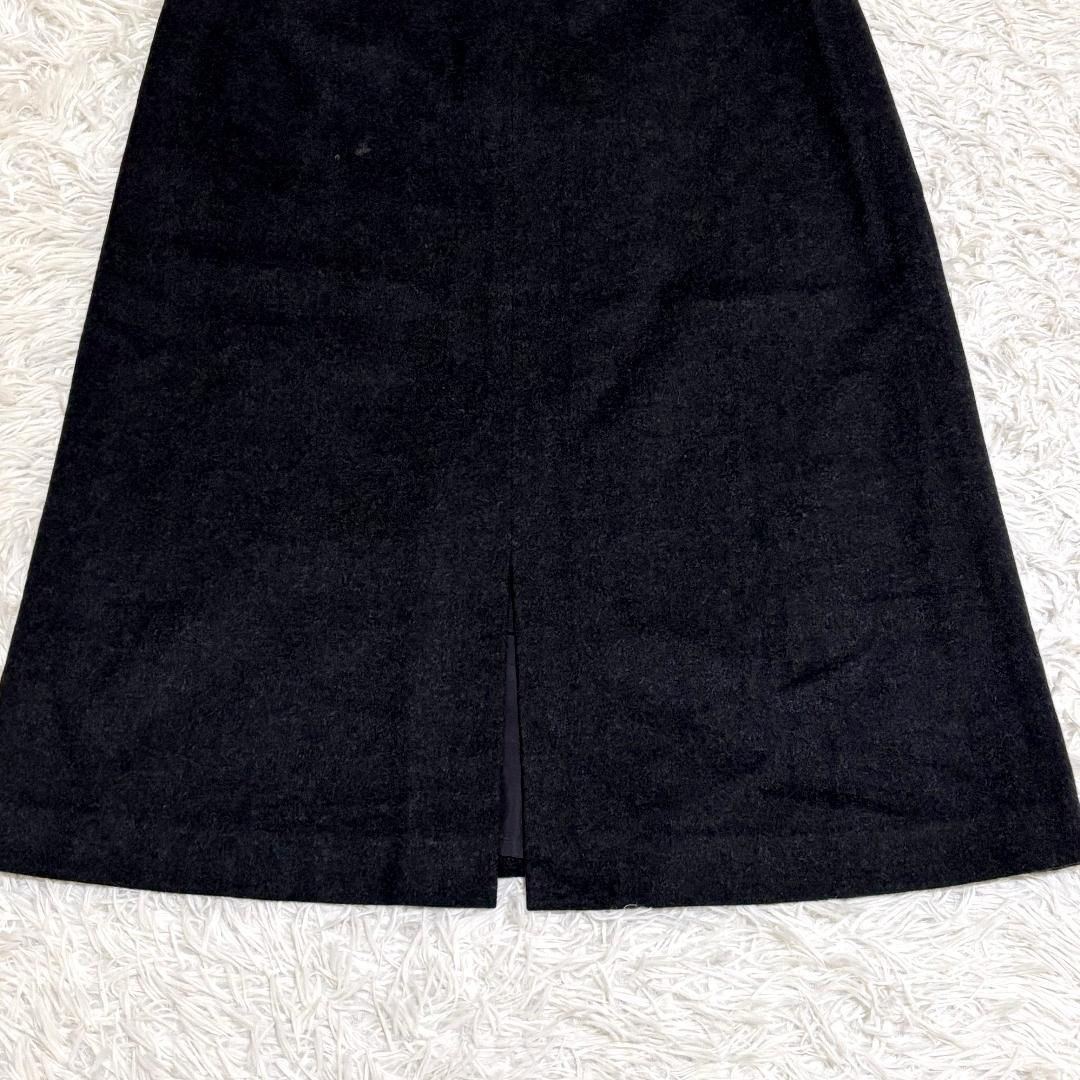 MademoiselleNONNON アンゴラウールロングスカート L グレー - メルカリ