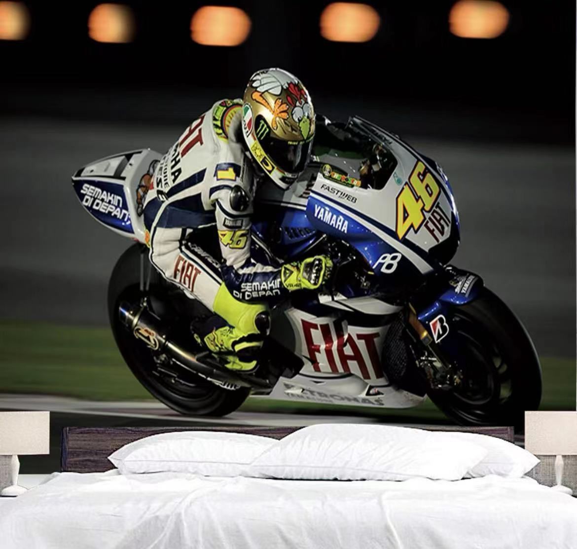 ☆アウトレット☆ 新品 MotoGP YAMAHA VR46 レーシング 95 x 75 cm