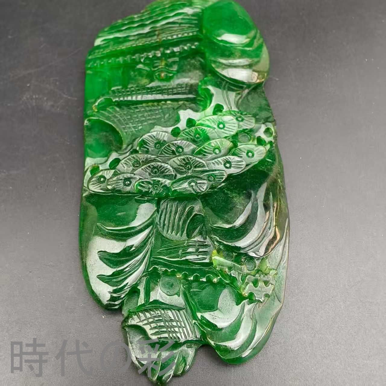 ♥値下げ！♥中国 翡翠 寿老人 置物 骨董 古玩 ♥値下げ！♥中国 翡翠