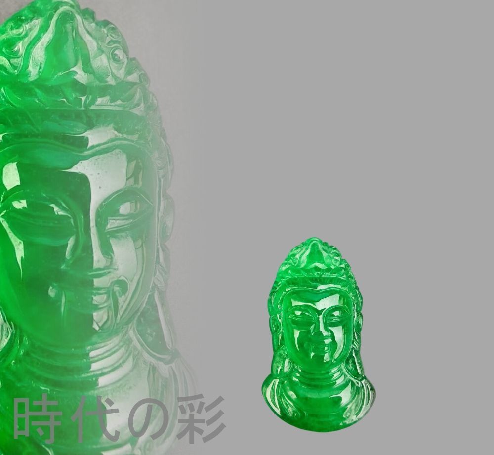 中国骨董 玉観音 天然石 手彫り 仏教美術 コレクター放出 風水グッズ