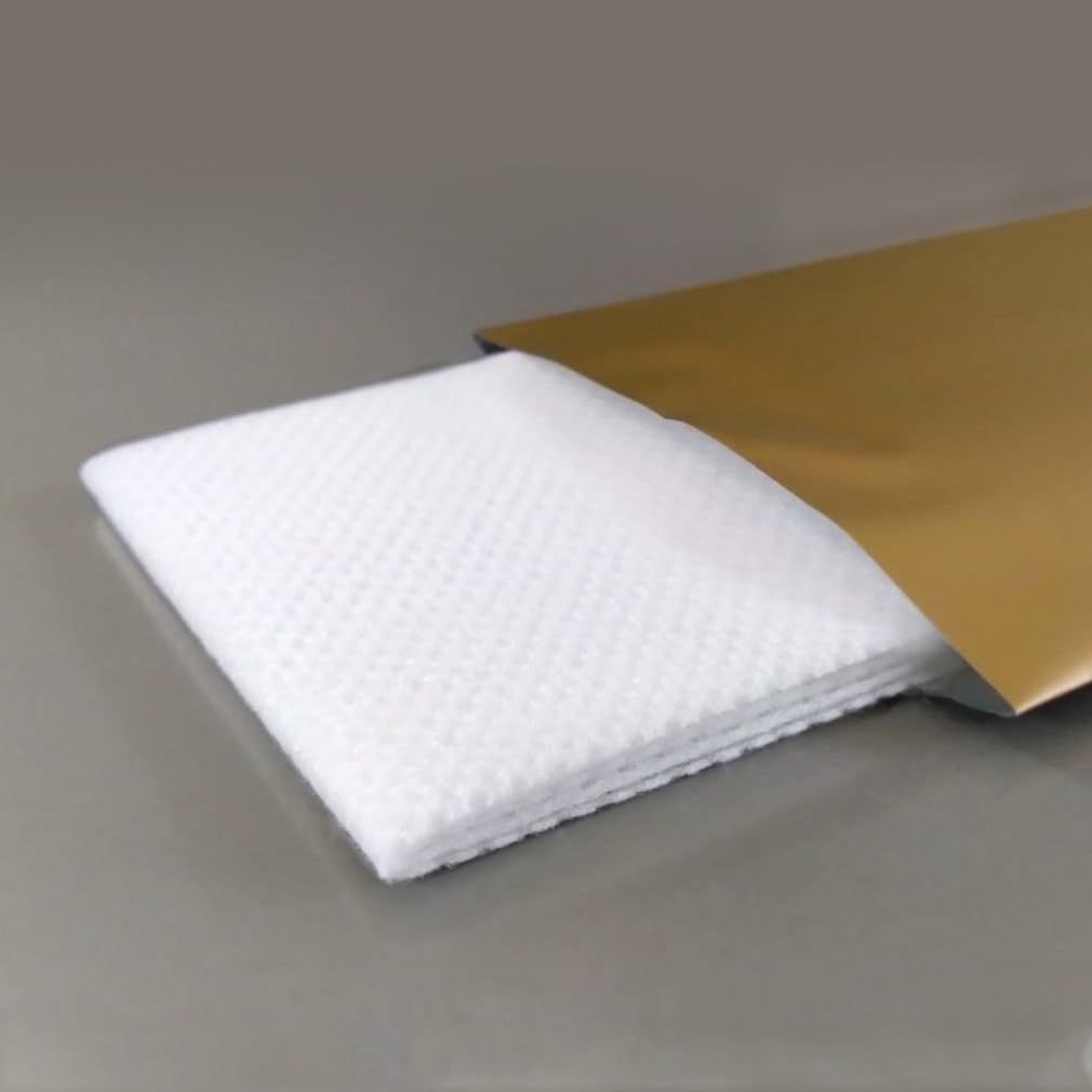  九州紙工 厚手 おしぼり 800本入 ゴールド 大判 業務用 無地 個包装 カフェ レストラン ウェディング VIP W-27 c 800本 その他 文房具 事務用品