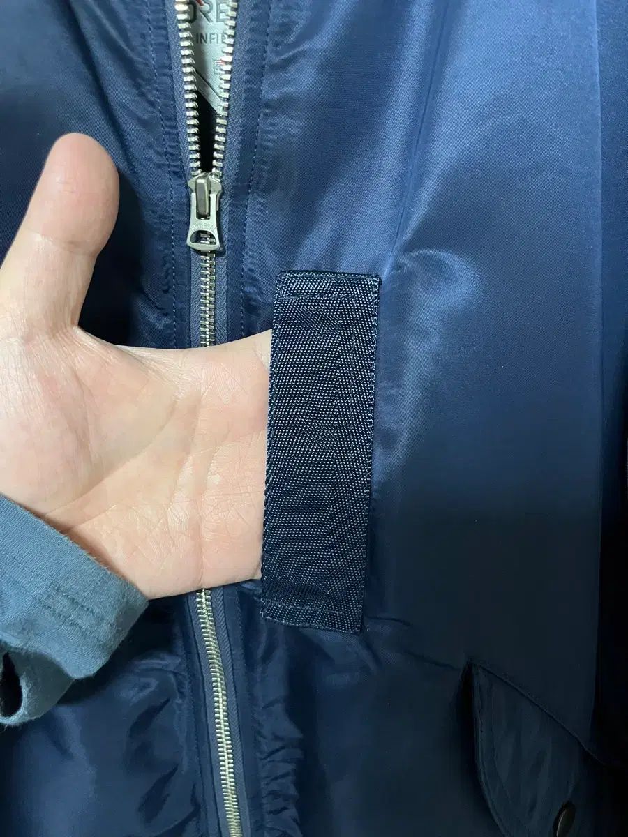 nanamica(ナナミカ) ブルゾン ma-1 ジャケット ネイビー M size - メルカリ