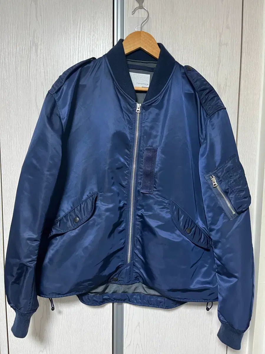 nanamica ナナミカ MA-1 ボンバージャケット ネイビー 未使用品 nanamica(ナナミカ) ブルゾン ma-1 ジャケット ネイビー M size - メルカリ
