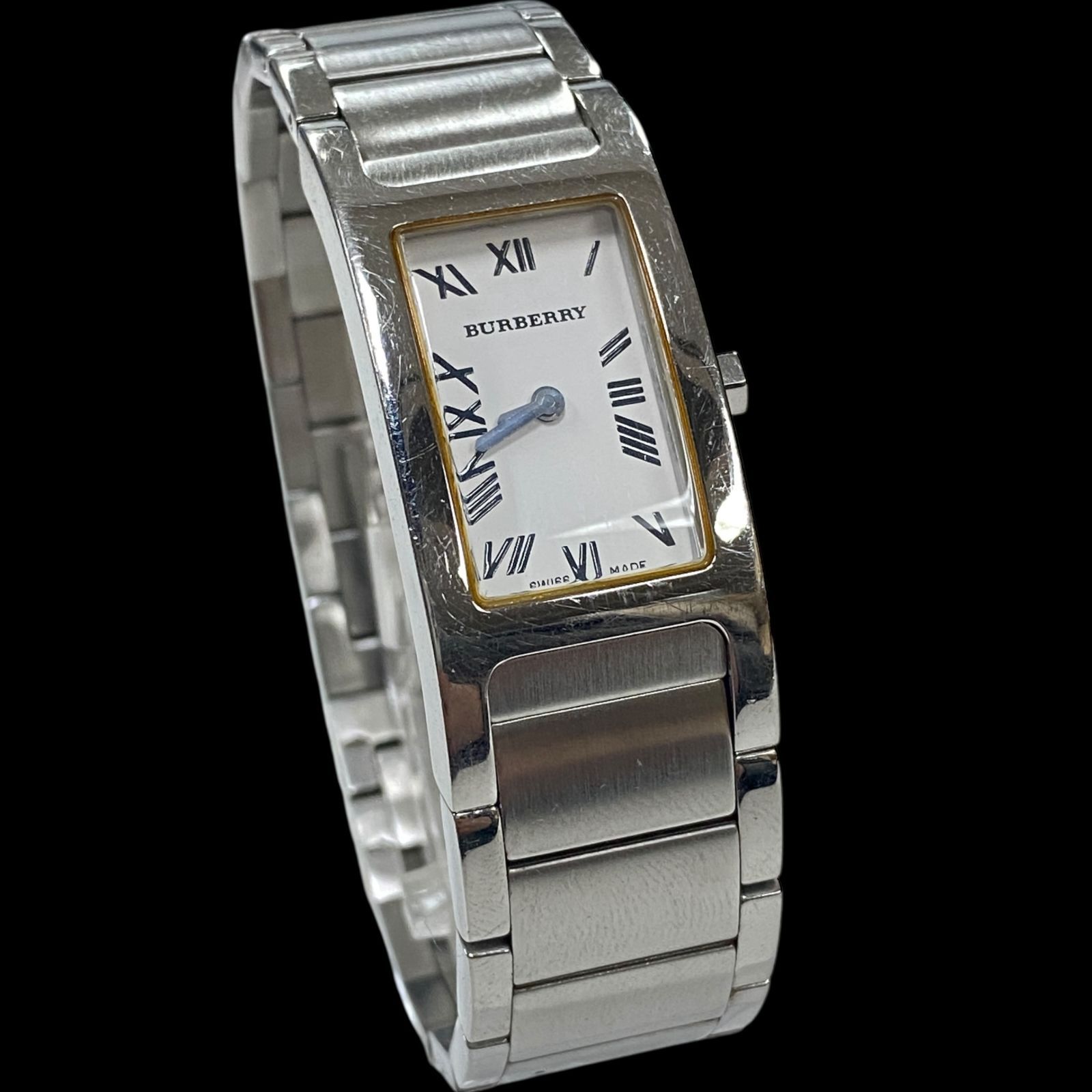 BURBERRY シルバー 時計 新品電池 稼働品 BURBERRY バーバリー 14000L レディース腕時計