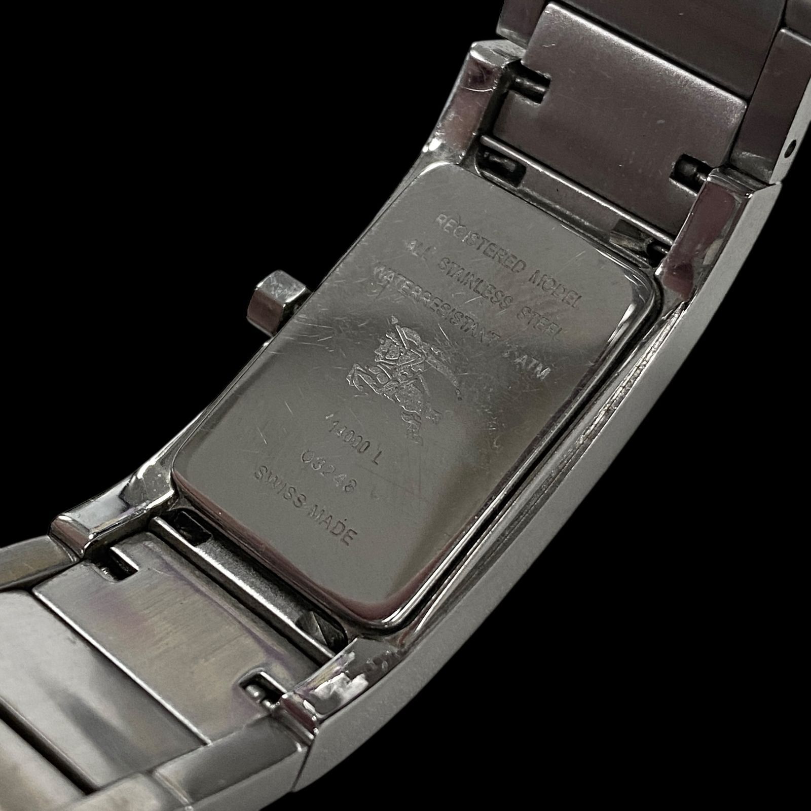 Burberry レクタングル時計 シルバー　シェル　14000 G 純正ベルト Burberry レクタングル時計 シルバー シェル 14000 G 純正ベルト