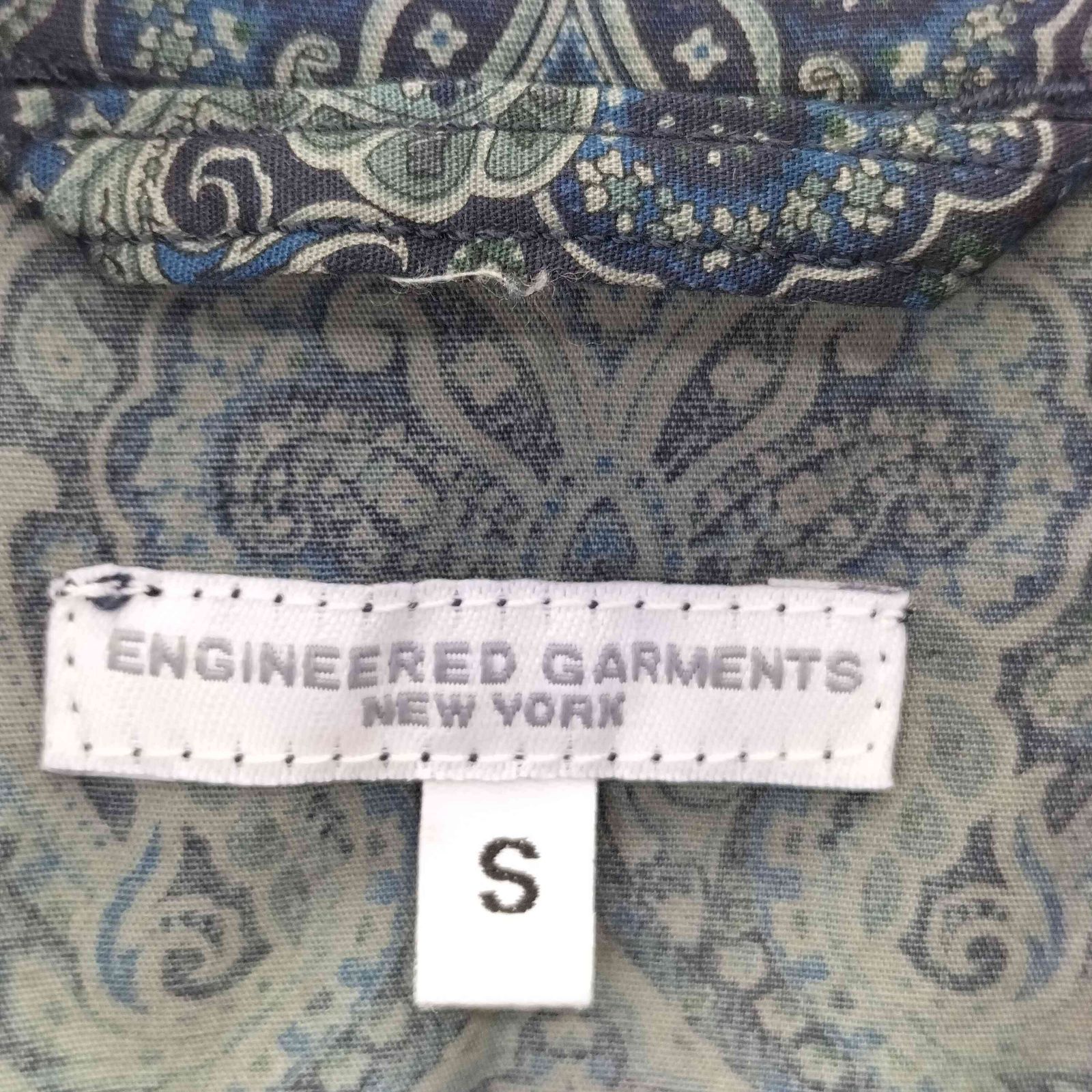 エンジニアードガーメンツ Engineered Garments ペイズリー柄 シングル 