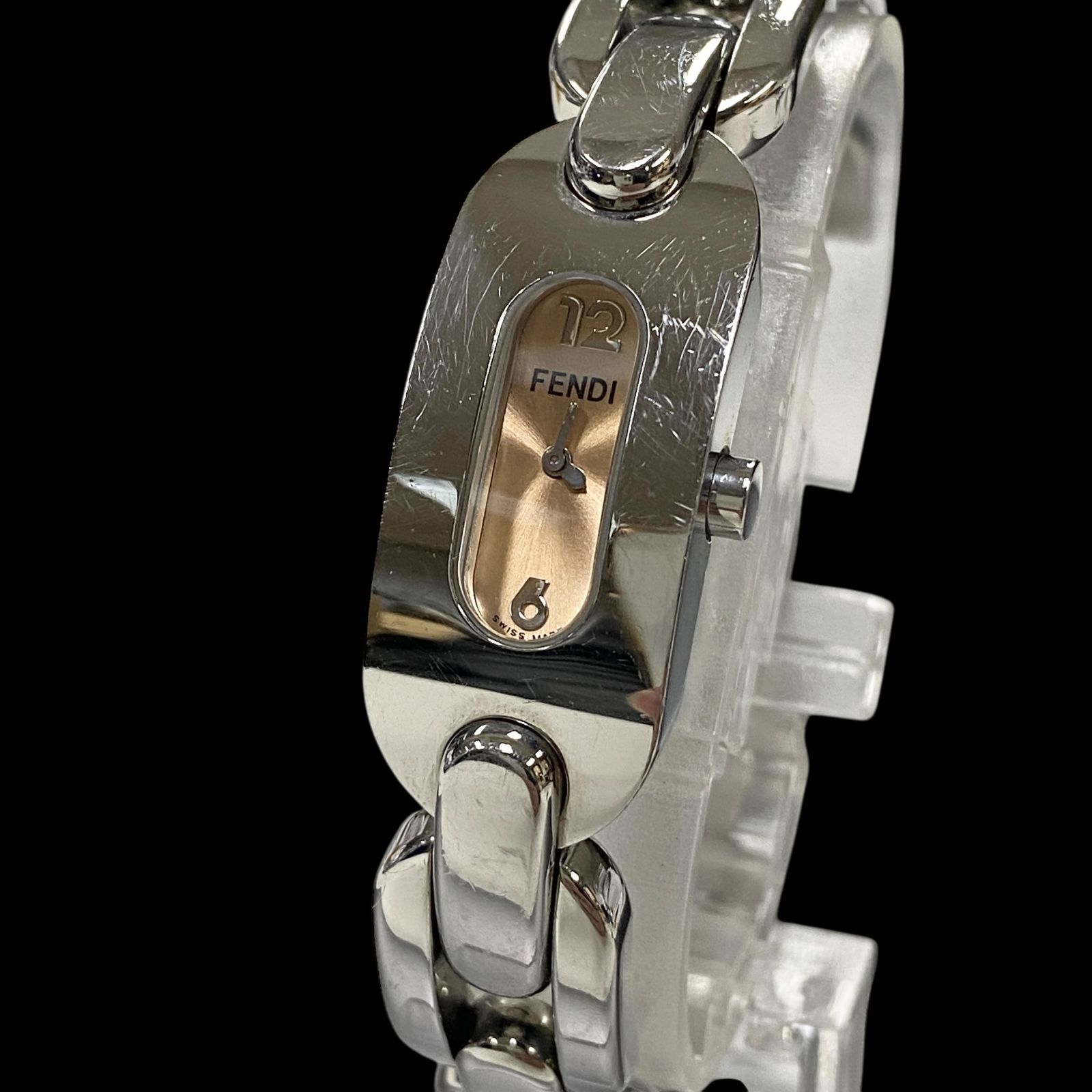 新品電池 稼働品 FENDI フェンディ 3400L ブレスウォッチ レディース