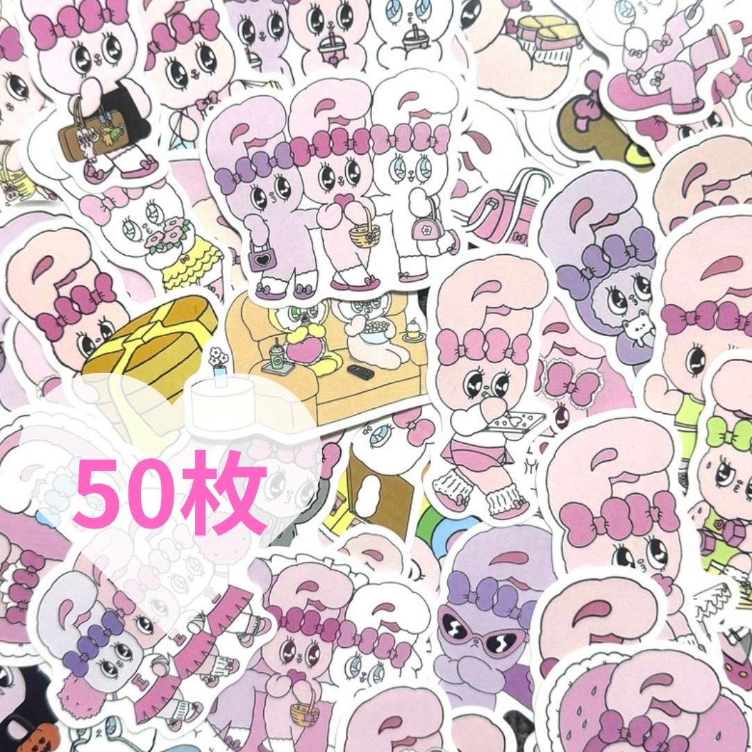 ESTHER BUNNY 〗シール ステッカー 50枚 エスターバニー ESTHERKIM