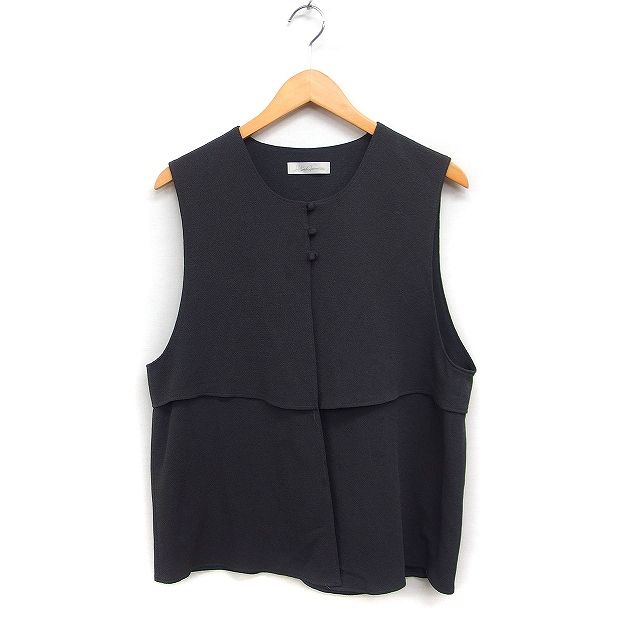 シセンドウ 詩仙堂 HITOSHI TAMURA ちりめん織り ベスト クルーネック