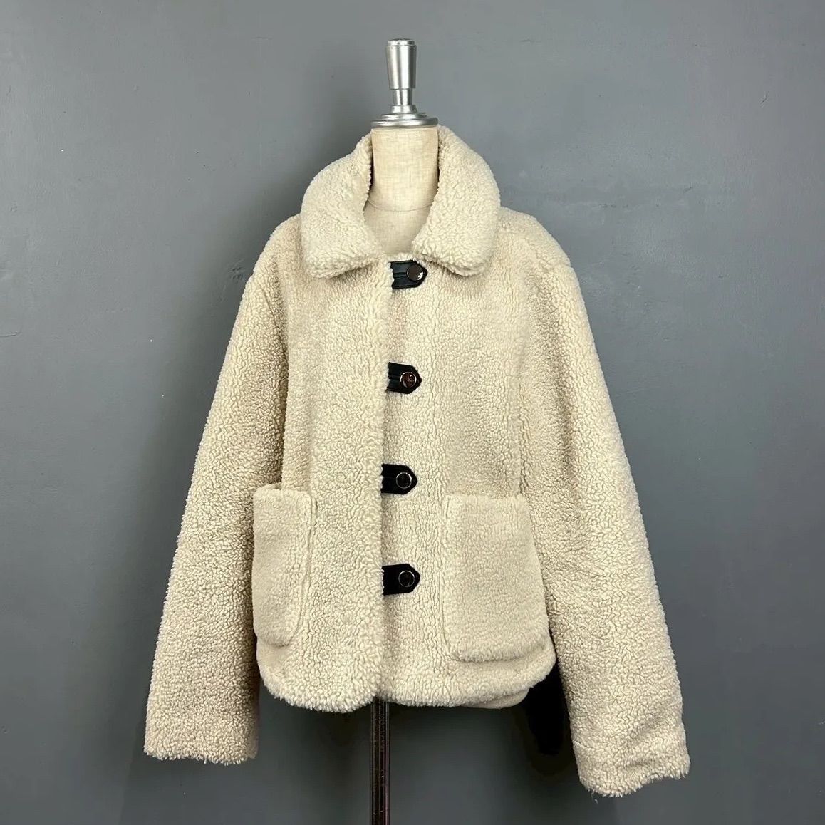 ボア zara コート ZARA フェイクボア ロングコート 裏地革 ZARA