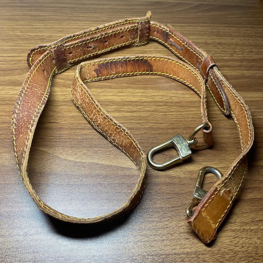 【新品訳あり】ルイヴィトン　ショルダーストラップ　ヌメ皮　100ｃｍ 訳アリ】ルイヴィトン ヌメ革 ショルダーストラップ 正規品 - メルカリ