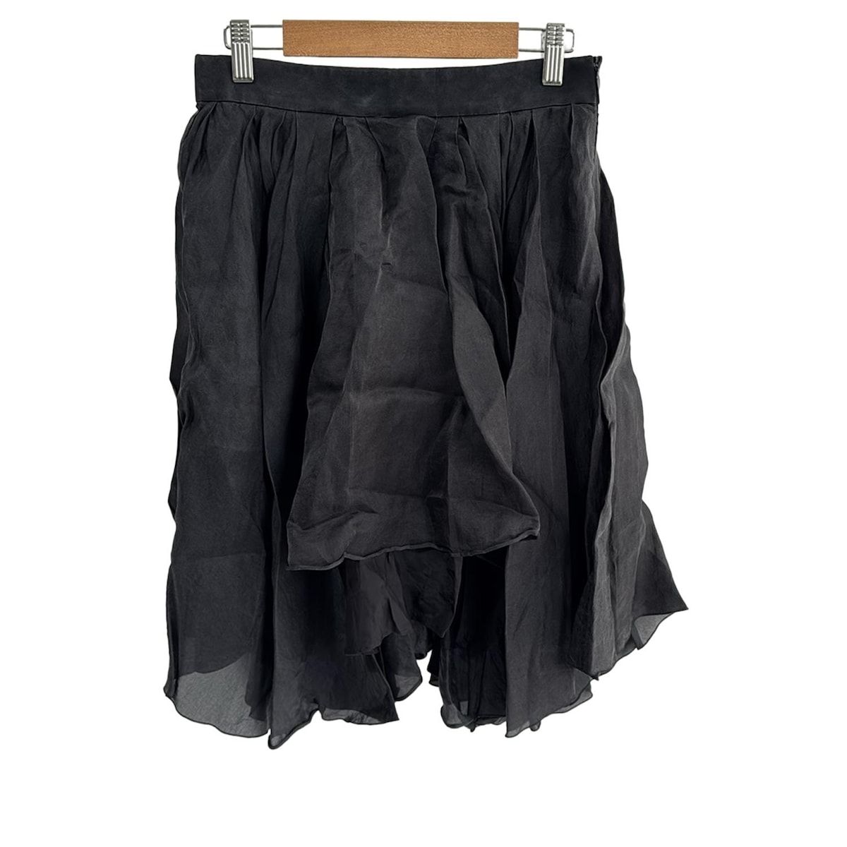 ADEAM(アディアム) スカート サイズ4 XL レディース - 黒 ひざ丈