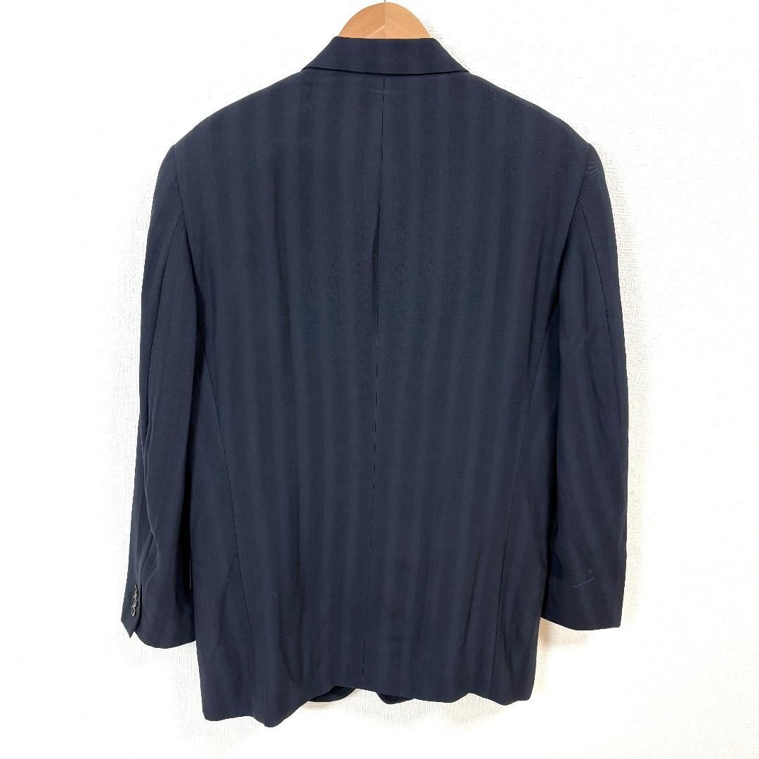 美品】 KENZO テーラードジャケット 2 ネイビー ストライプ - メルカリ