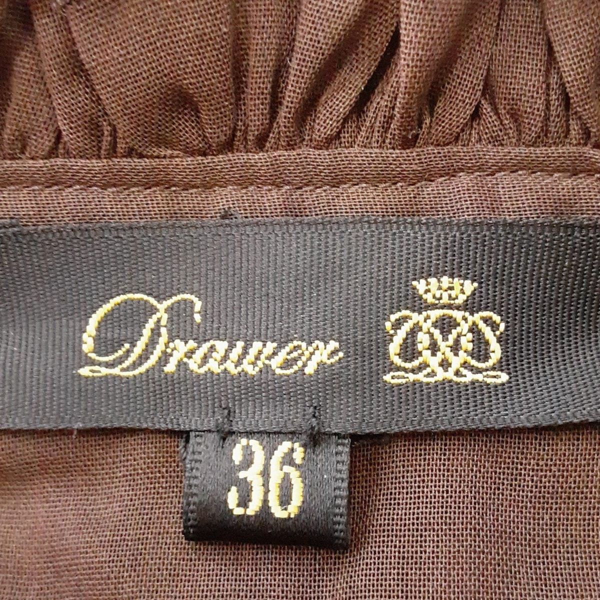 Drawer(ドゥロワー) 巻きスカート サイズ36 S レディース美品 - ダーク