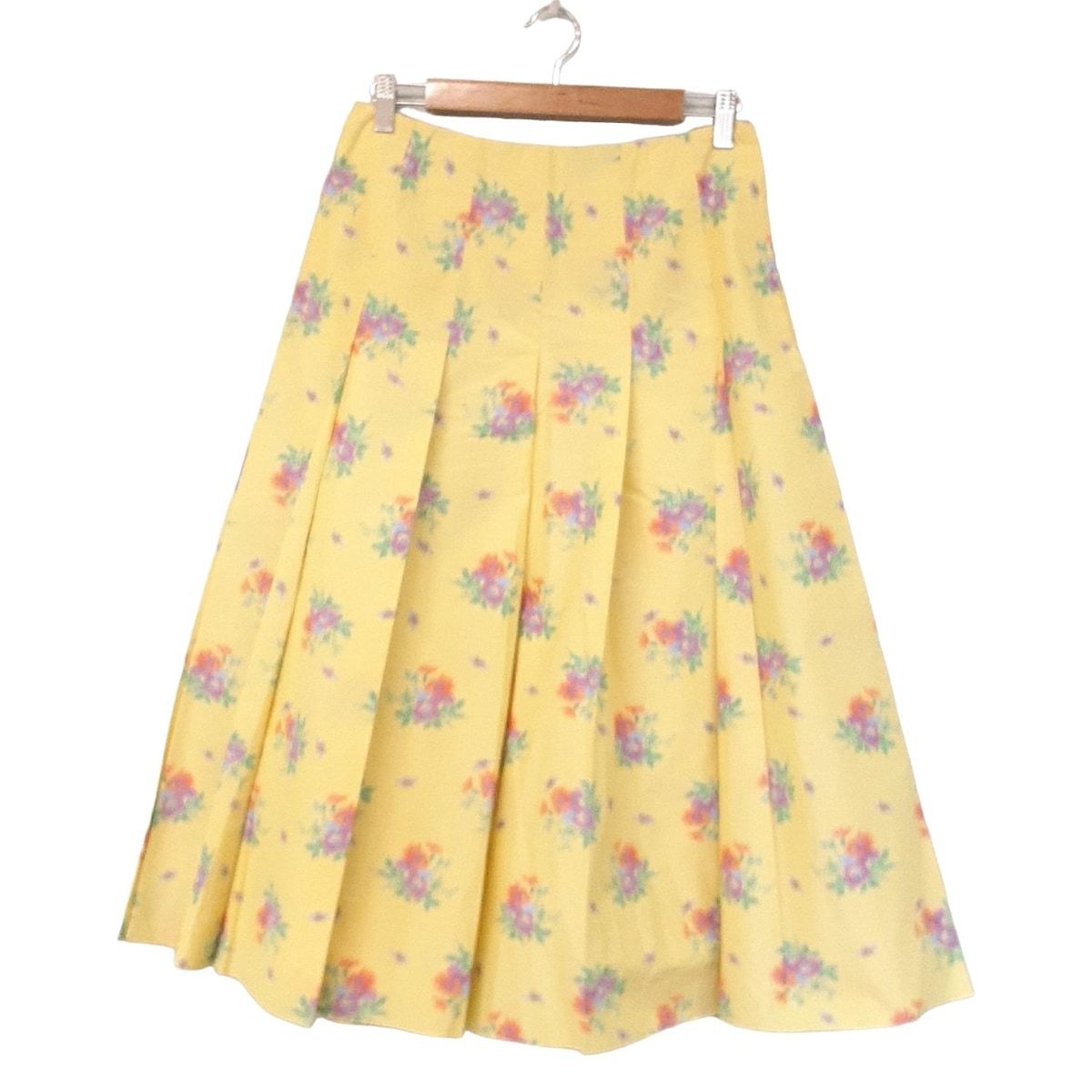 BLAMINK ロングスカート 38 ゴールド イエロー BLAMINK(ブラミンク) ロングスカート サイズ38 M レディース美品