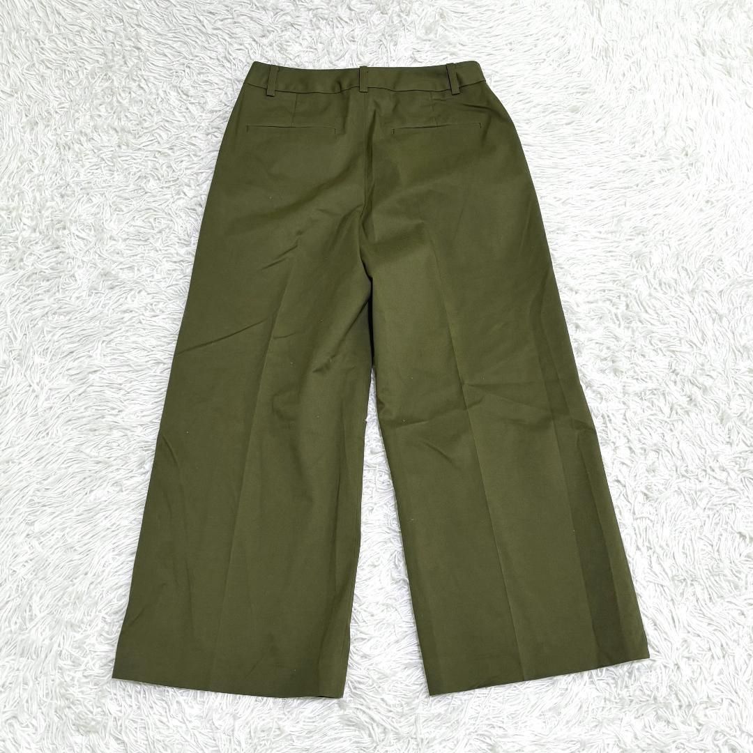 美品】 theory luxe ワイドスラックスパンツ 036 カーキ - メルカリ