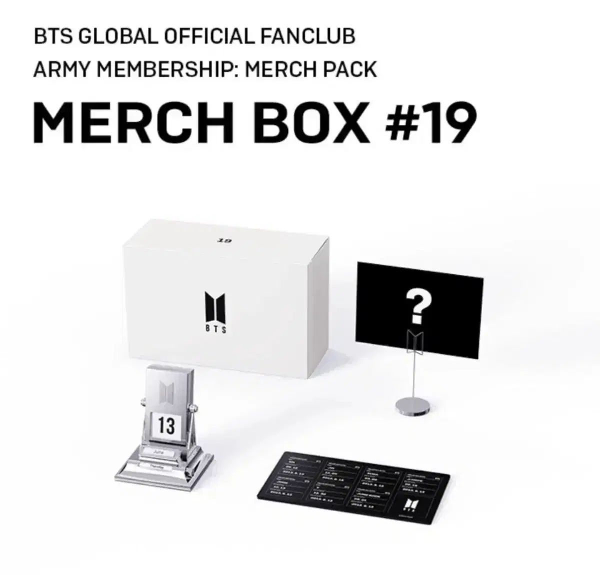 BTS（防弾少年団・バンタン）MERCH BOX マーチボックス #19 未開封