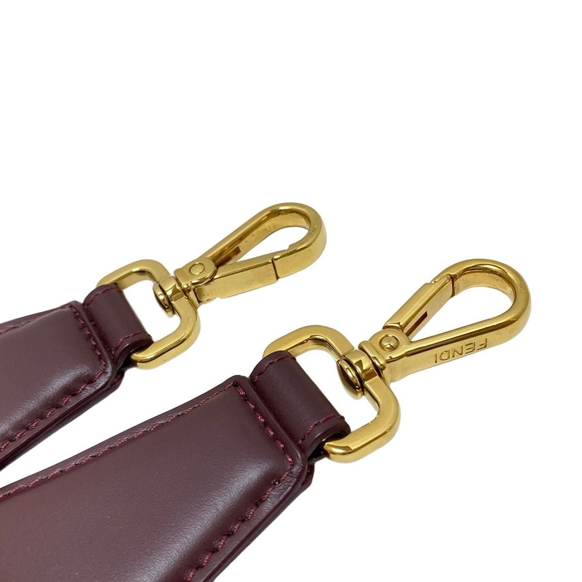 FENDI(フェンディ) ショルダーストラップ美品 - ボルドー ズッカ柄