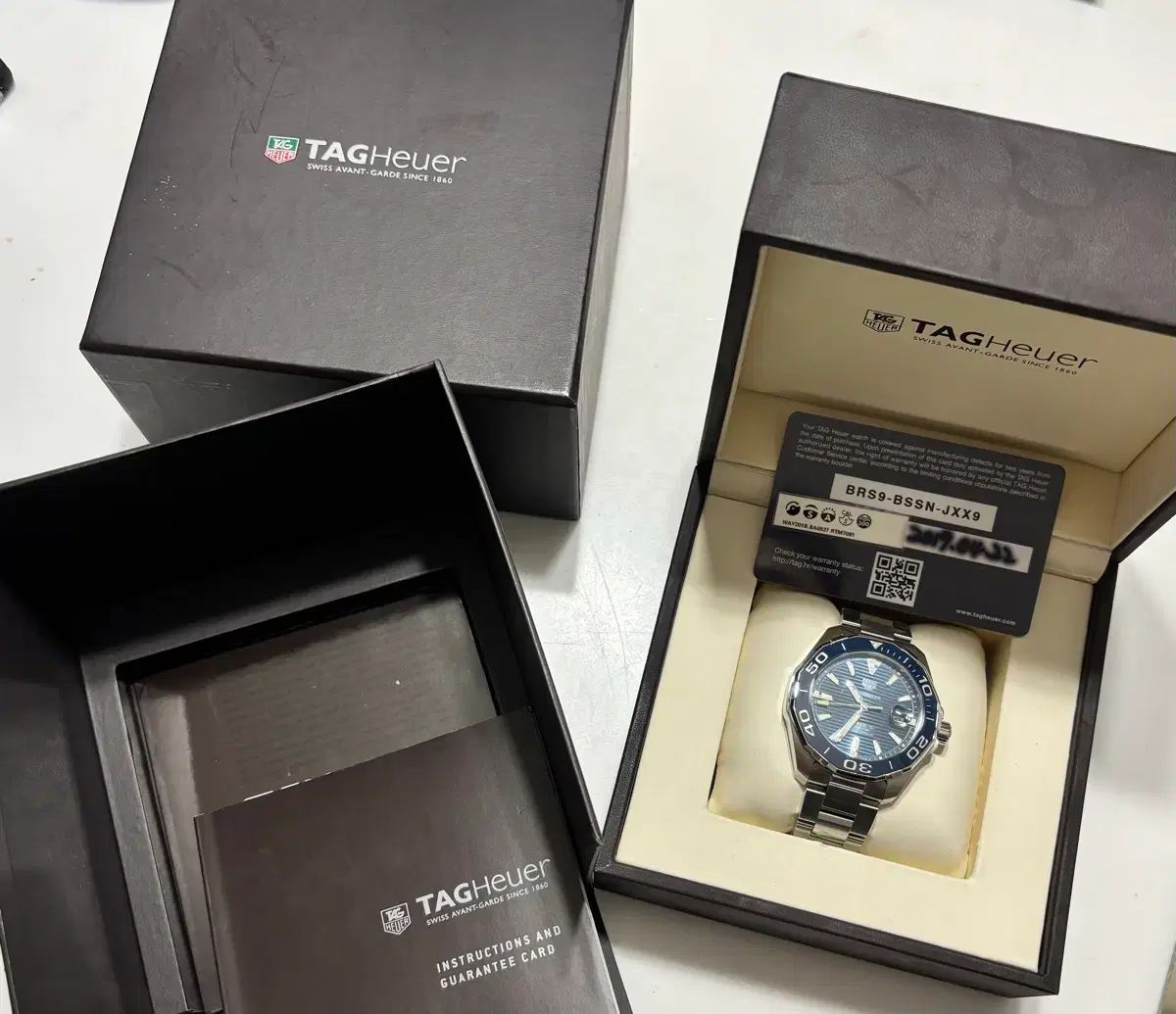 フルセット TAG Heuer タグ ホイヤー アクアレーサー300 デニム文字盤 オートマティック