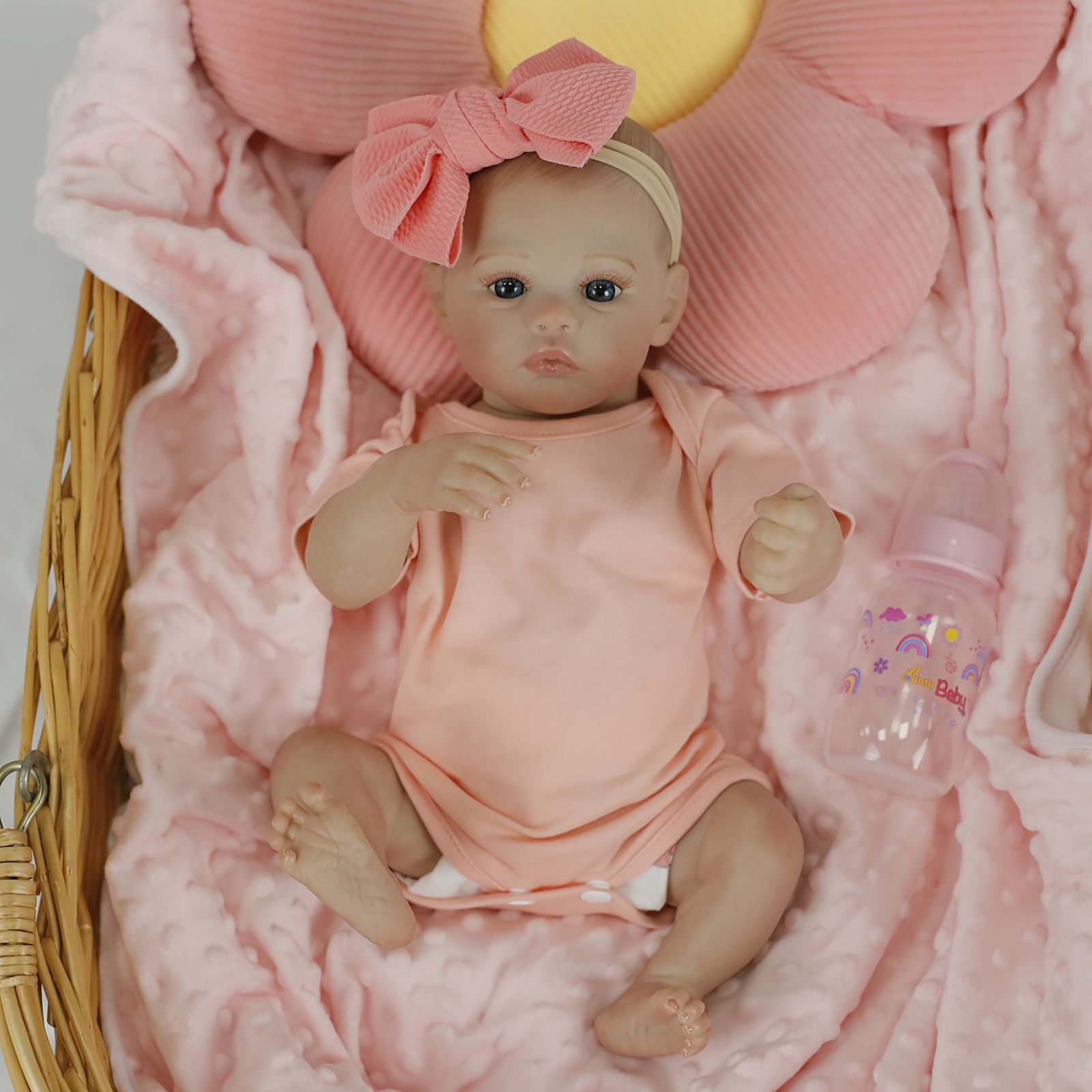 リアルな可愛さ】新生児リボーンドール 45cm ソフトビニール製 可動式