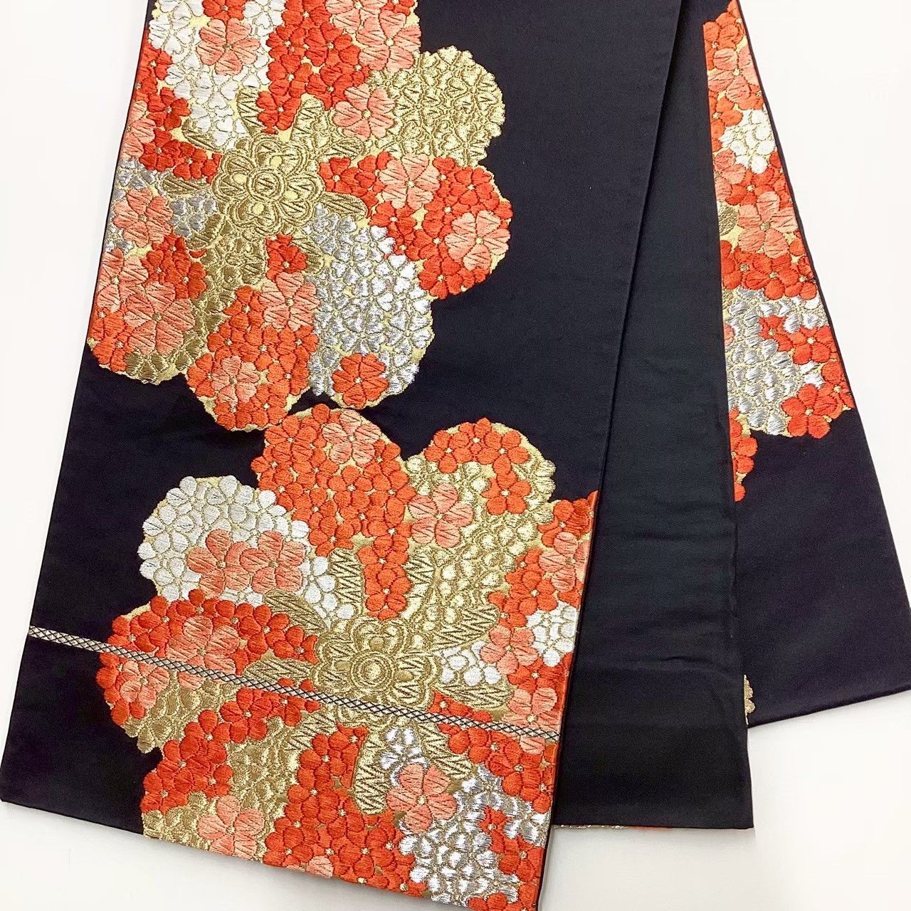 A 183袋帯 六通柄 吉祥文様 正絹 美品 着物 A 183袋帯 六通柄 吉祥文様 正絹 美品 着物 A 183袋帯 六通柄 吉祥文様