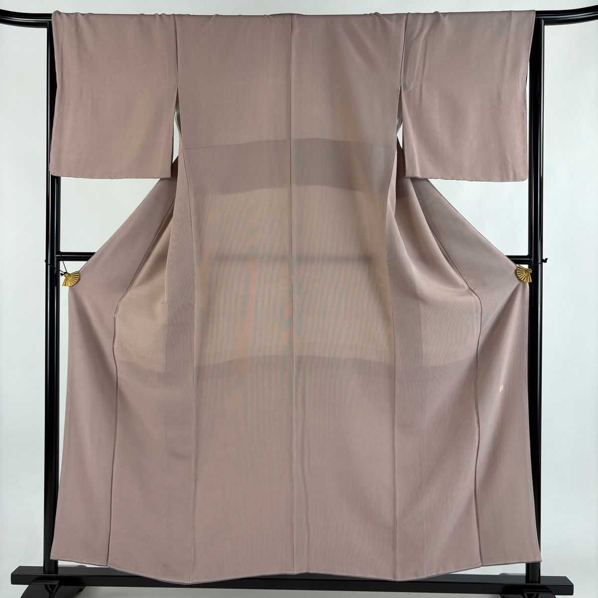 美品】 江戸小紋 身丈156cm 裄丈64.5cm M 袷 落款 極毛万筋 薄ピンク