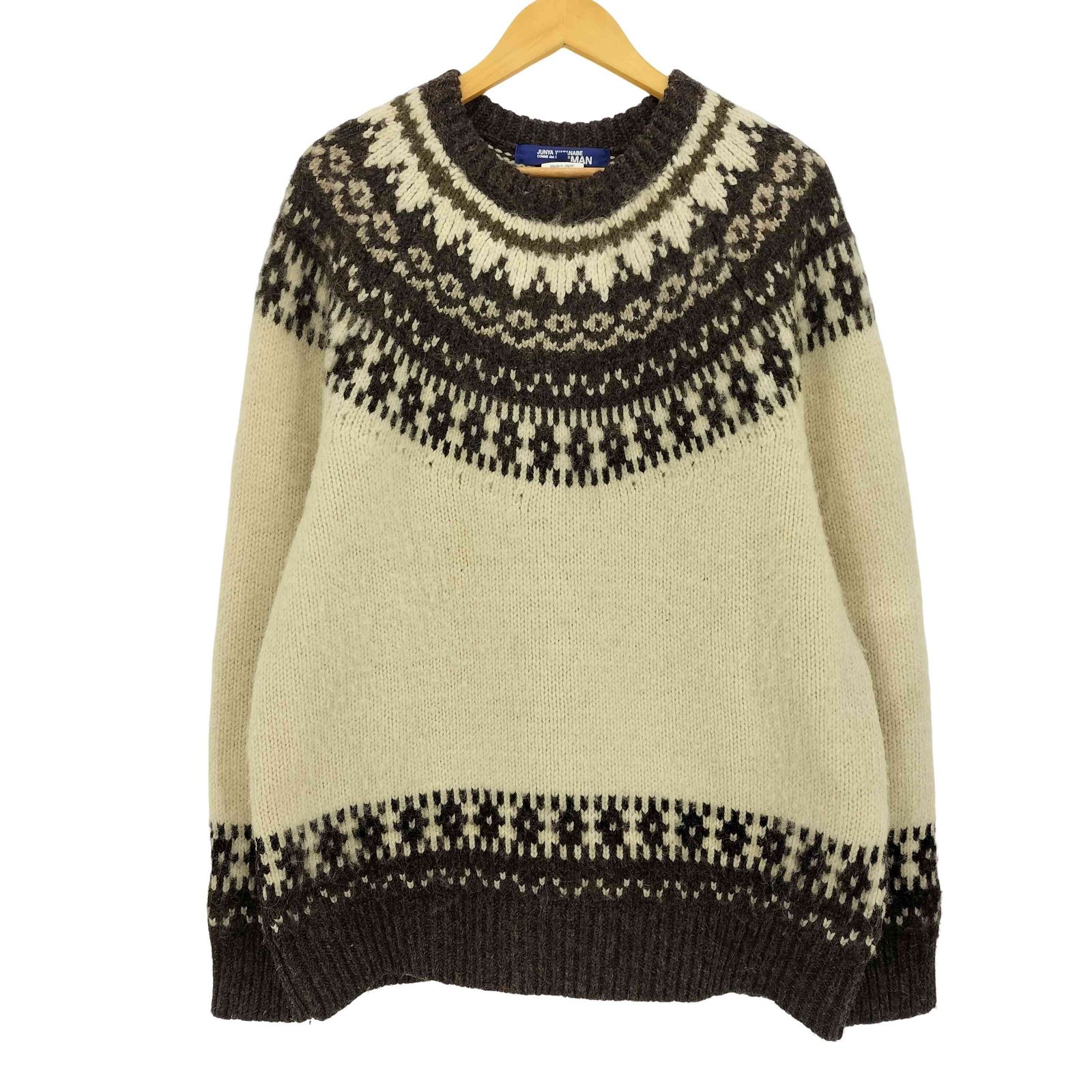 【美品】ジュンヤワタナベ コムデギャルソン ノルディックセーター ニット M JUNYA WATANABE COMME des GARCONS MANコムデギャルソンノルディック
