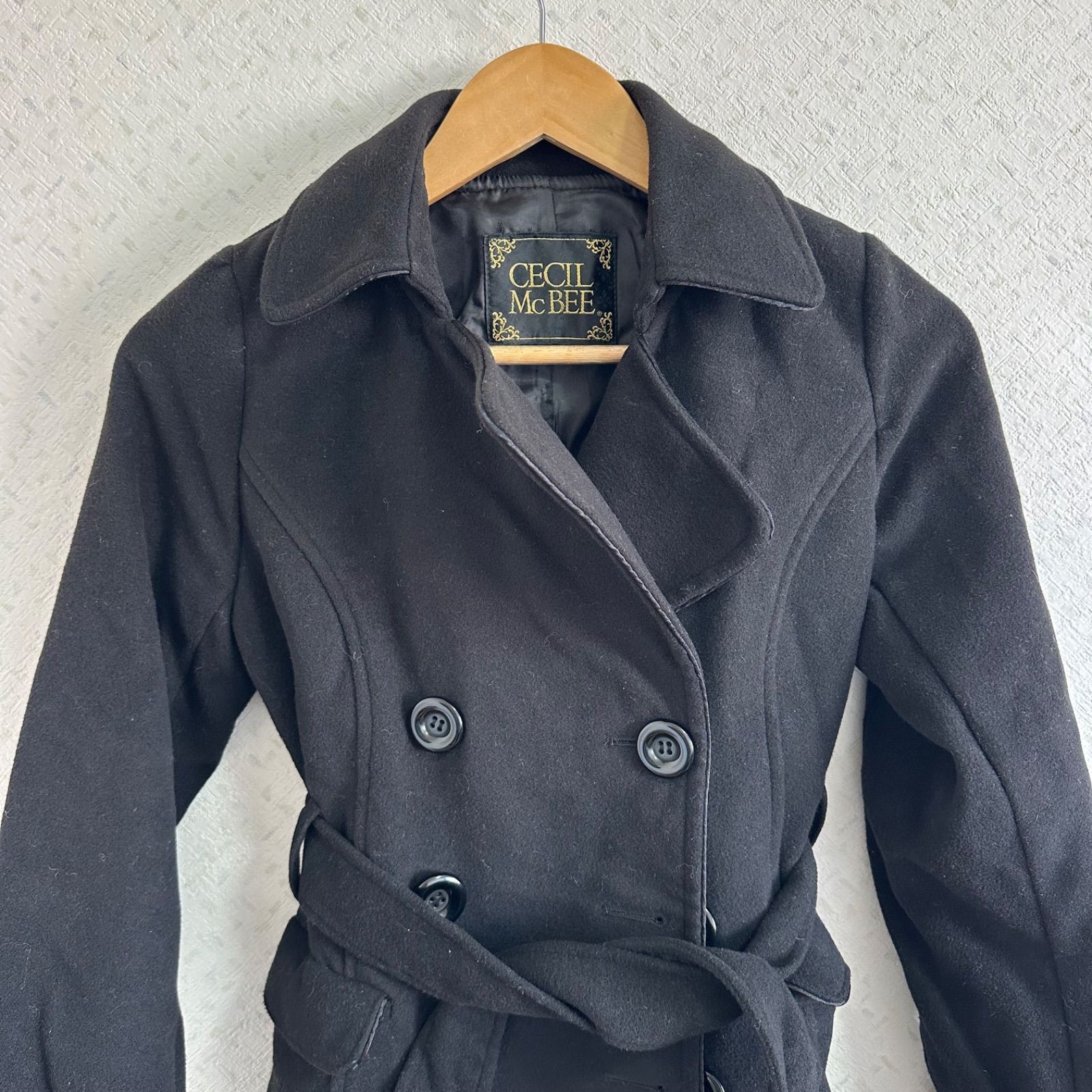 CECIL MC BEEセシルマクビー コート アウター ブラック レディース M