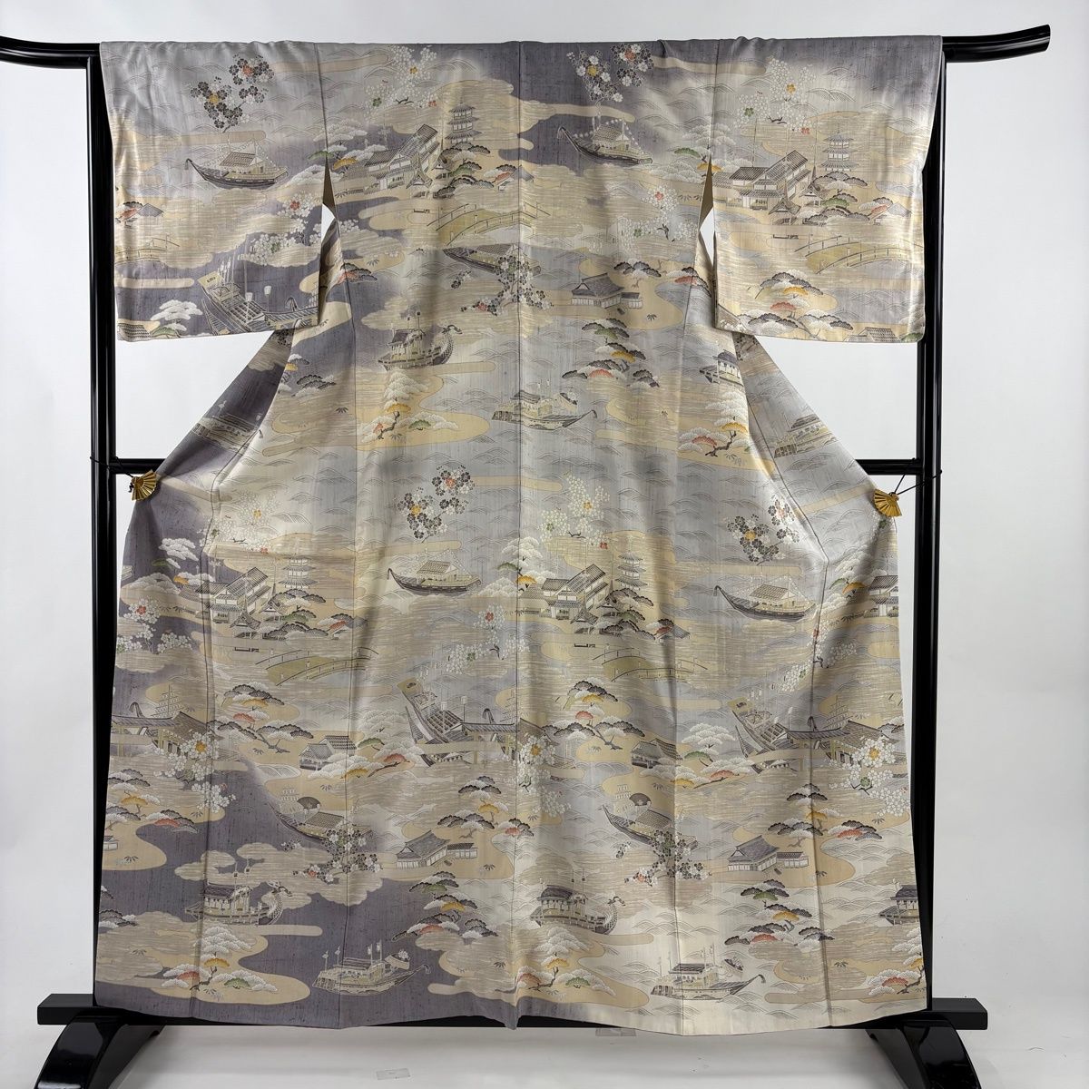 訪問着 名品 身丈160cm 裄丈65.5cm 正絹 【中古】 訪問着 身丈165cm 裄丈68cm 正絹 名品 中古 訪問着 美品 名品 身丈