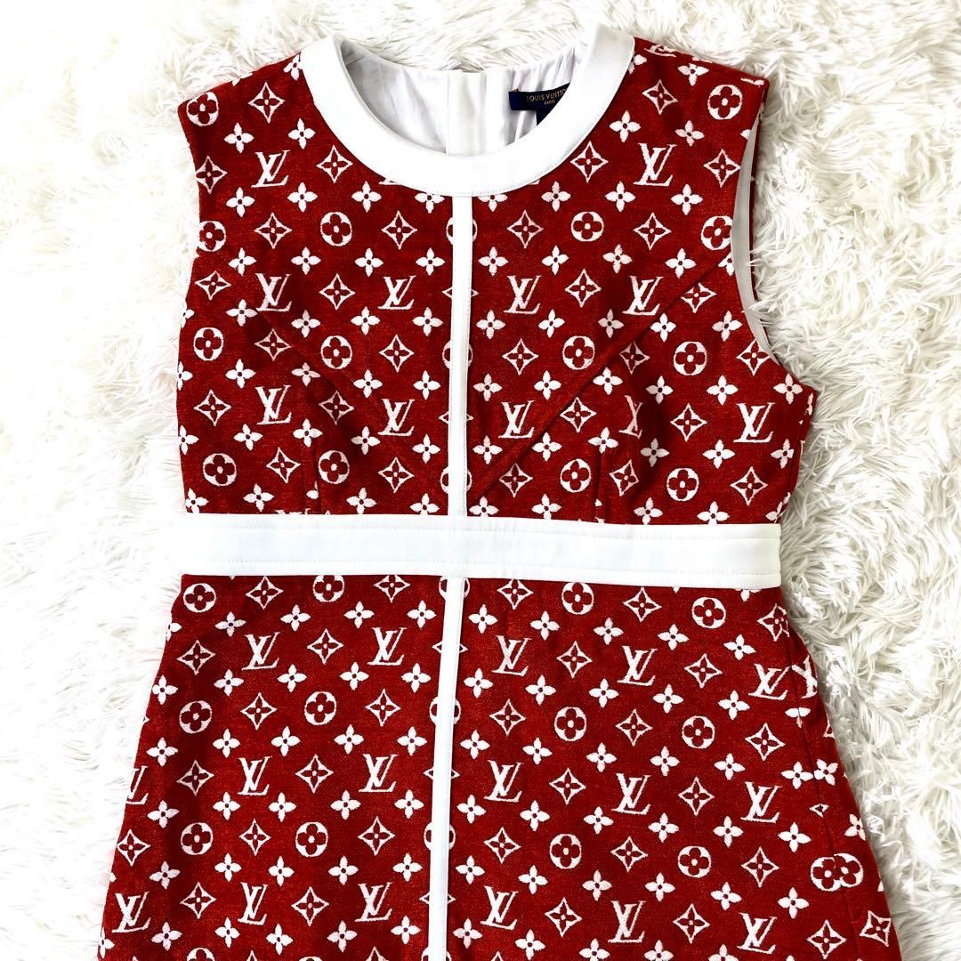 新品同様 ルイヴィトン モノグラム タウアリン組 ノースリーブ