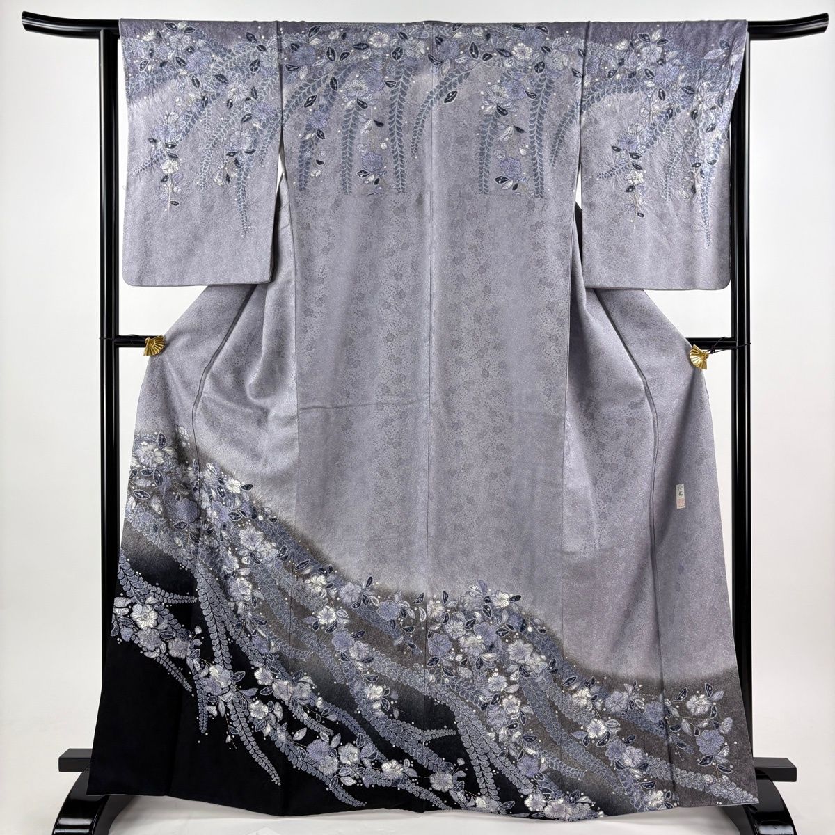 美品】 訪問着 身丈168cm 裄丈65cm M 袷 袋帯セット 落款 辻が花