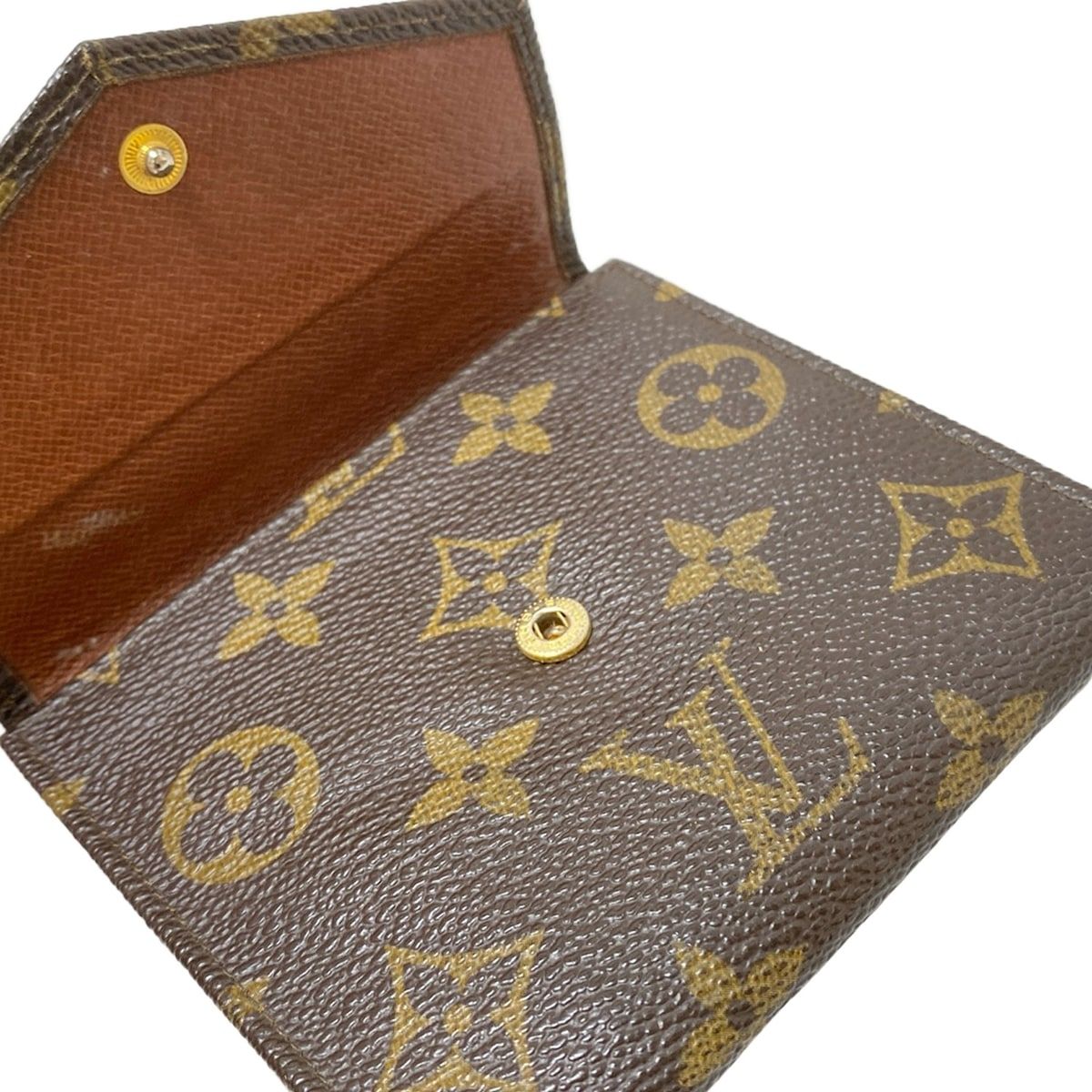 LOUIS VUITTON(ルイヴィトン) Wホック財布 モノグラム ポルトモネビエ
