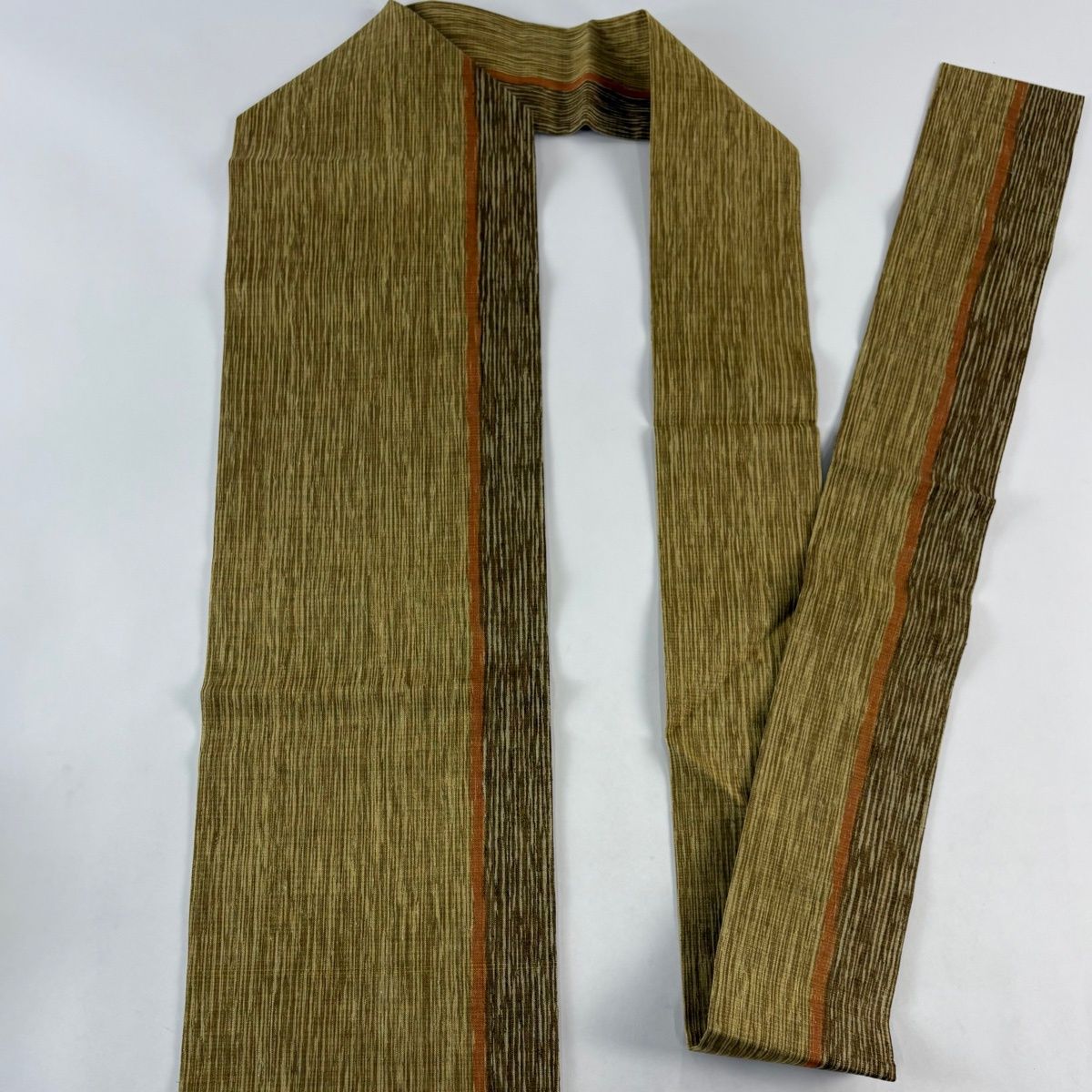 美品】 名古屋帯 秀品 幾何学模様 金糸 鶯色 正絹 【中古】 - メルカリ