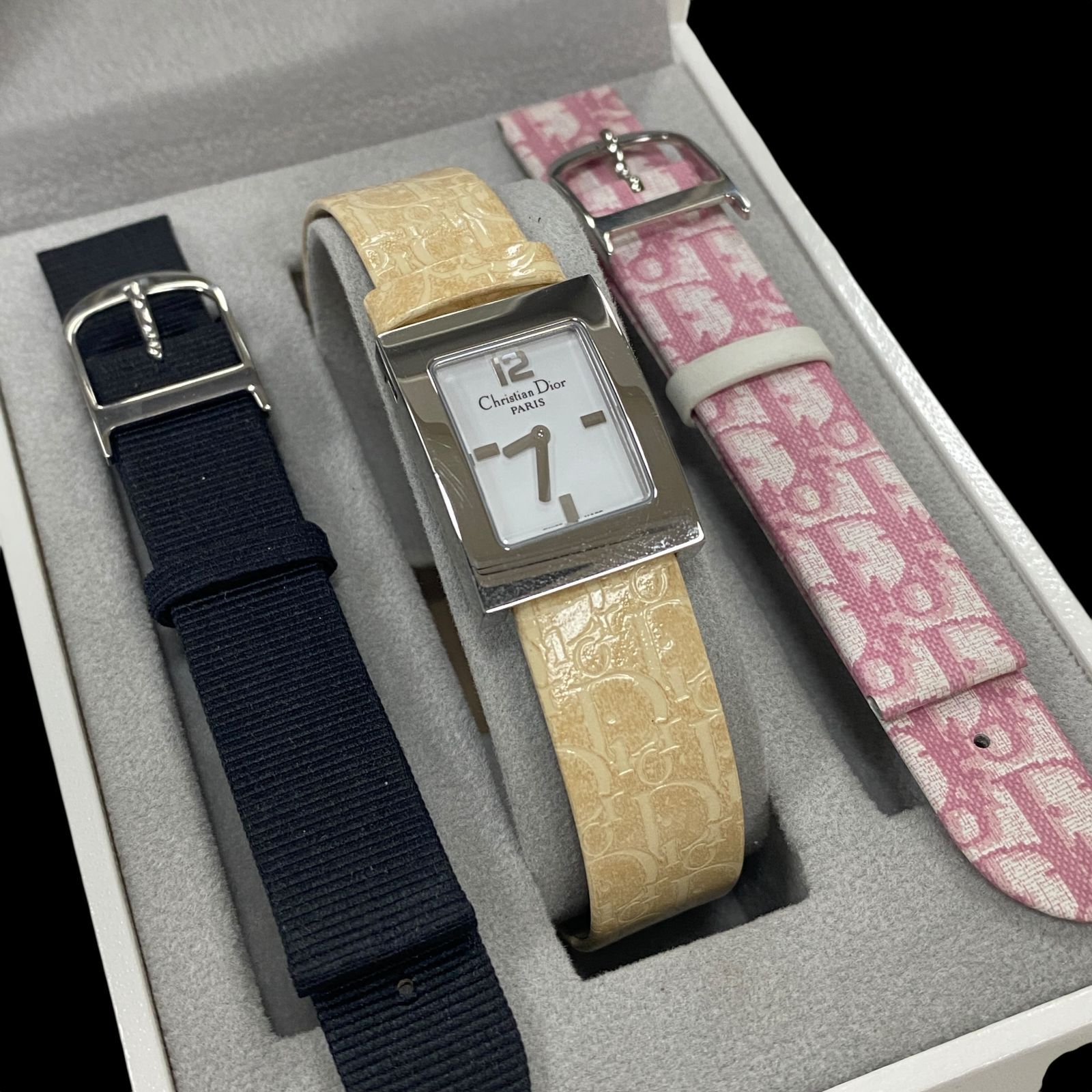 稼働 良品 Christian Dior クリスチャンディオール 腕時計 D78-109