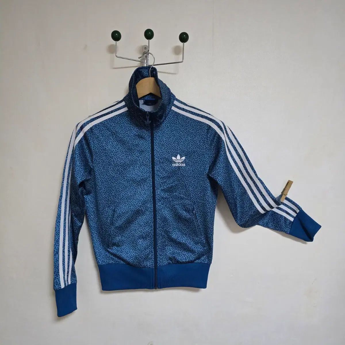 レディース ファッション adidas ヴィンテージ ターキーブルー パータン トラックジャージ 85