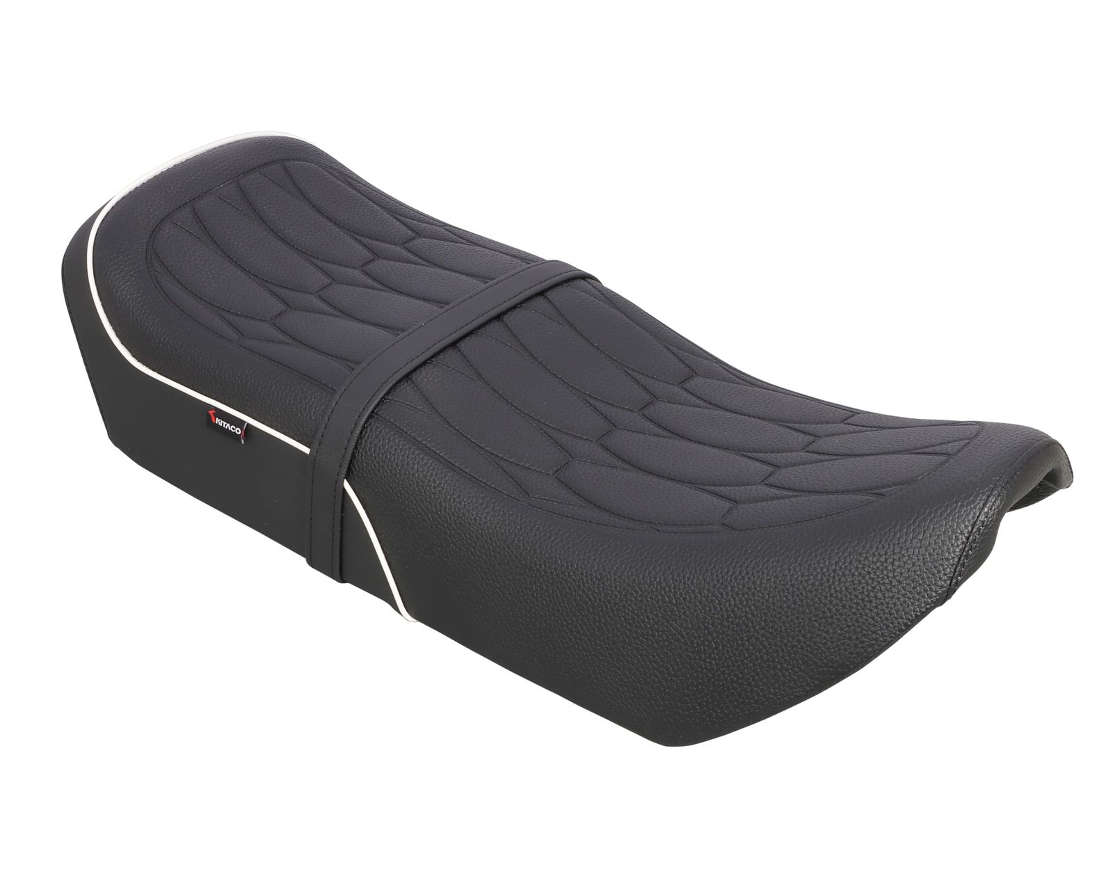 新品 キタコ (KITACO) カスタムシート タイプ2 (ホワイトパイピング