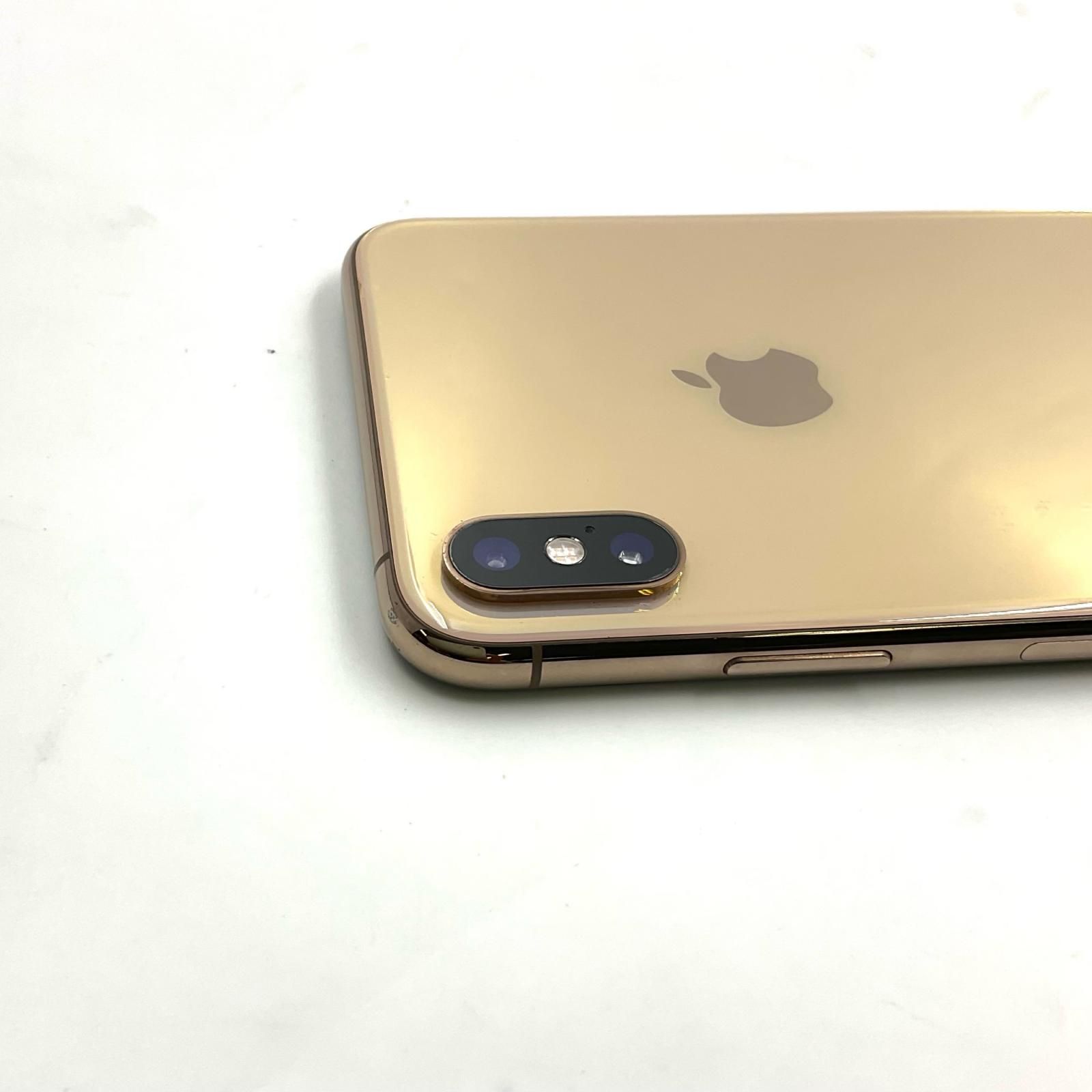 最速発送】 iPhone XS Max 256GB ゴールド au 白ロム【難有】 77